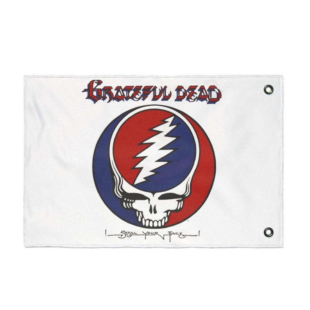 Grateful Dead Steal Your Face Double-Sided Flag – Rock Band Decor