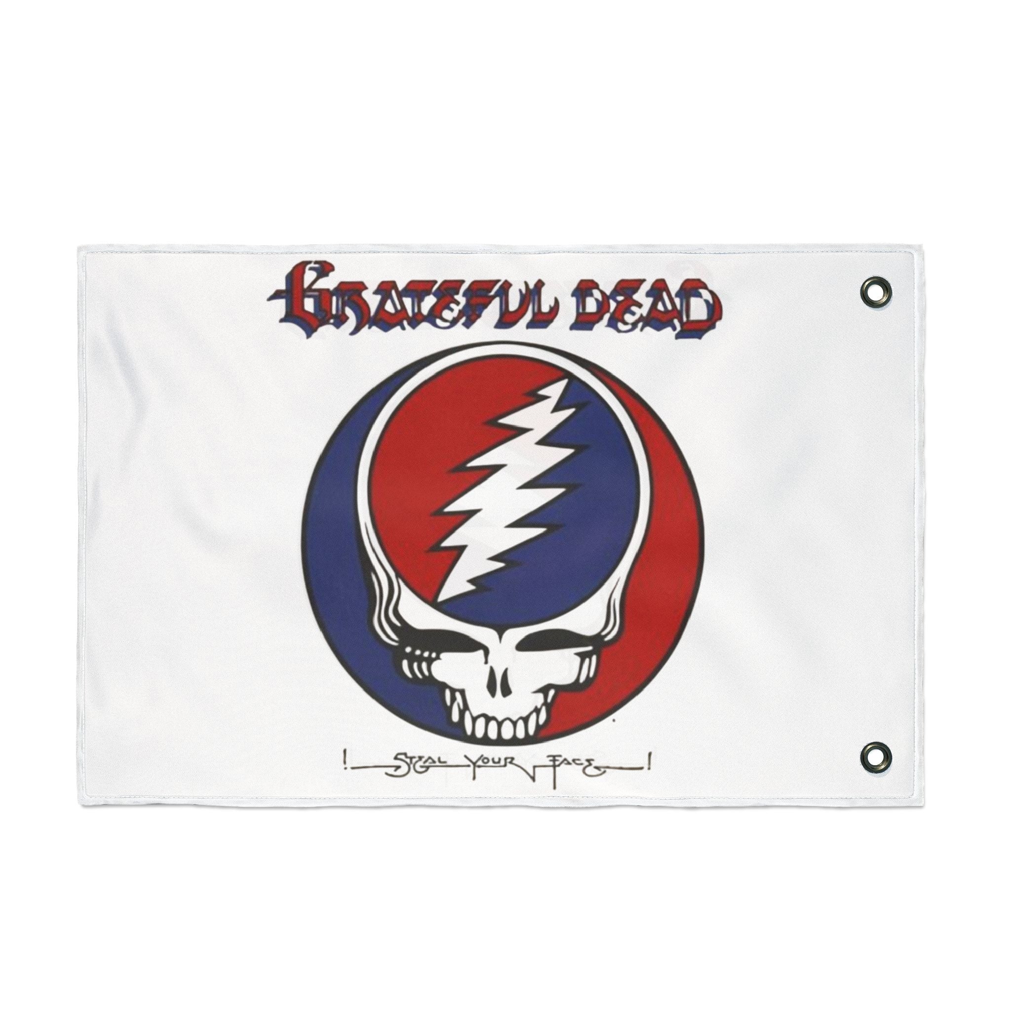 Grateful Dead Steal Your Face Double-Sided Flag – Rock Band Decor