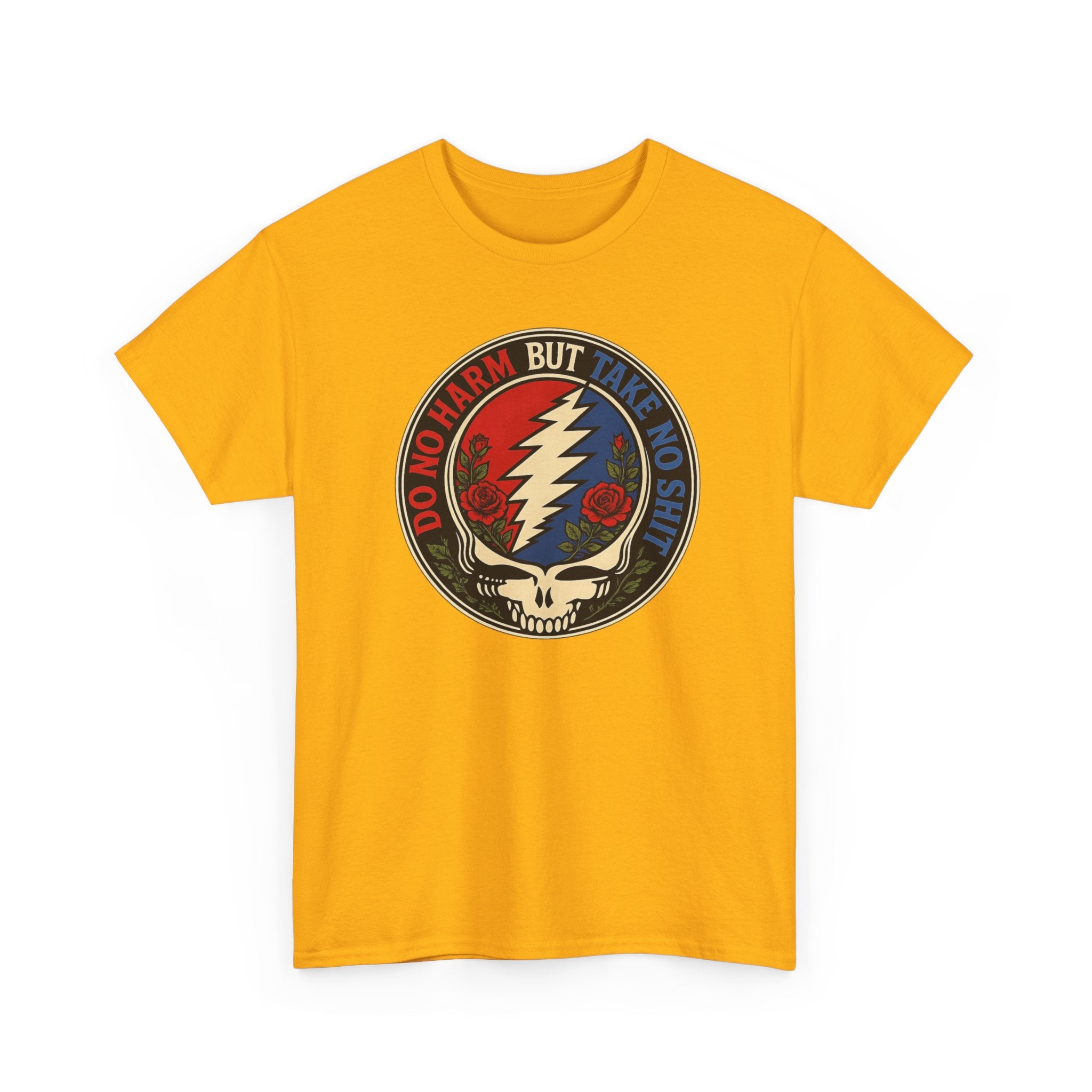 Steal Your Face Skull lightning bolt T-Shirt | Psychedelic band skull tee