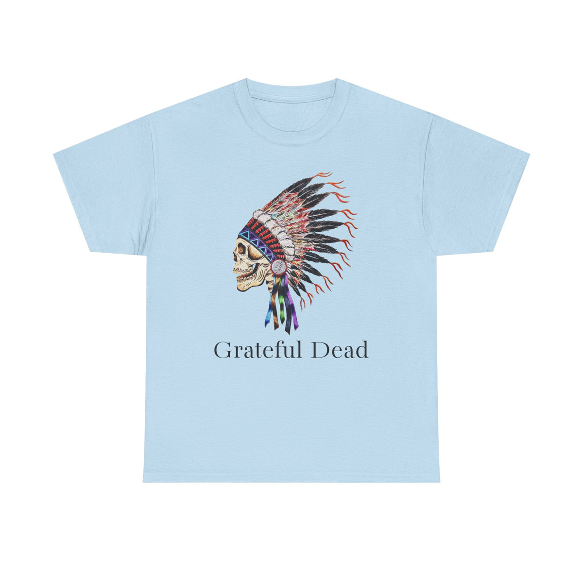 Grateful Dead Skull with Native Headdress T-Shirt | Band Tee