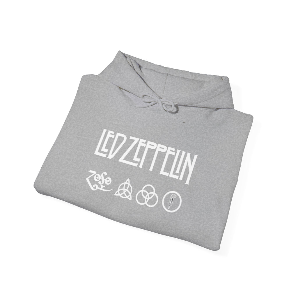 Led Zeppelin Logo Hoodie — Rock Band Symbols Pullover