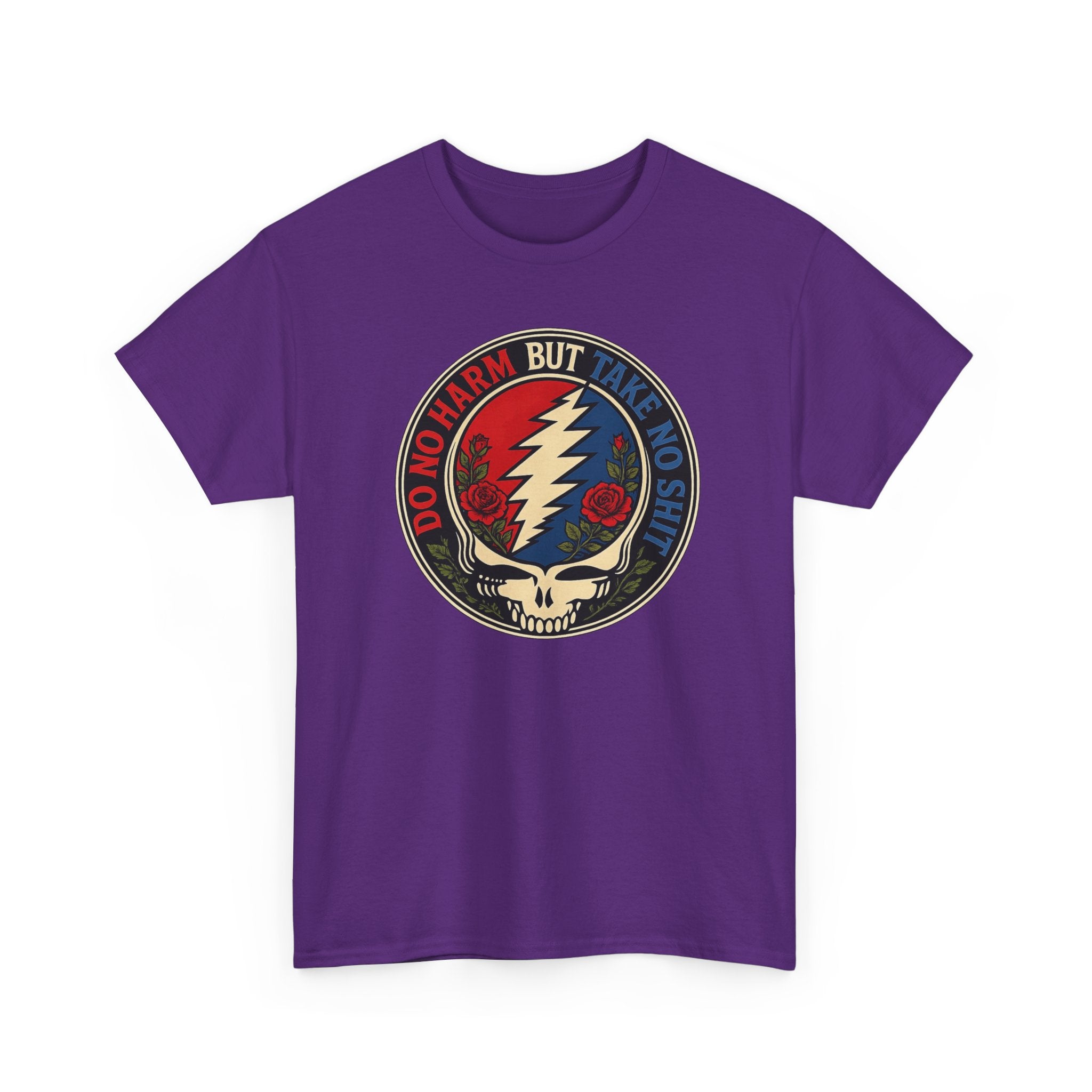 Steal Your Face Skull lightning bolt T-Shirt | Psychedelic band skull tee