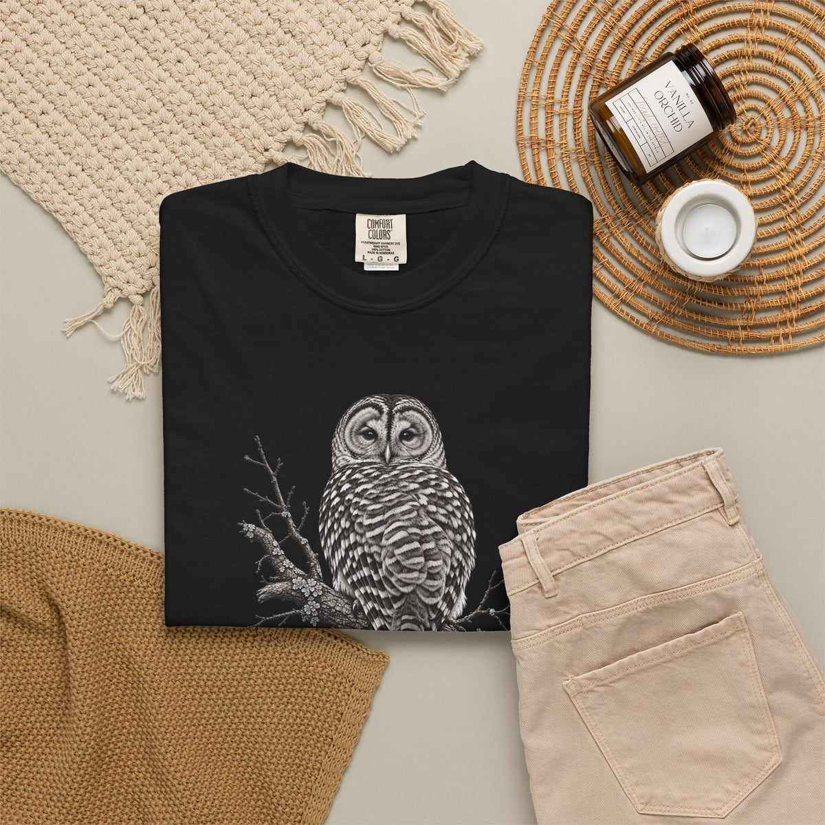 Barred Owl Vintage Bird T-Shirt