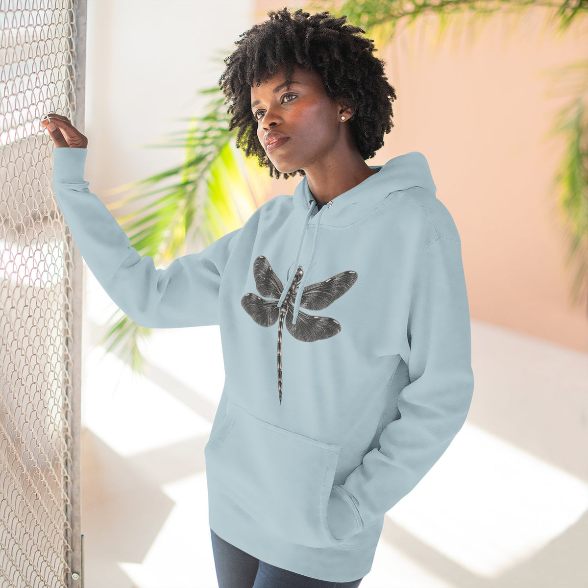Dragonfly Graphic Fleece Hoodie