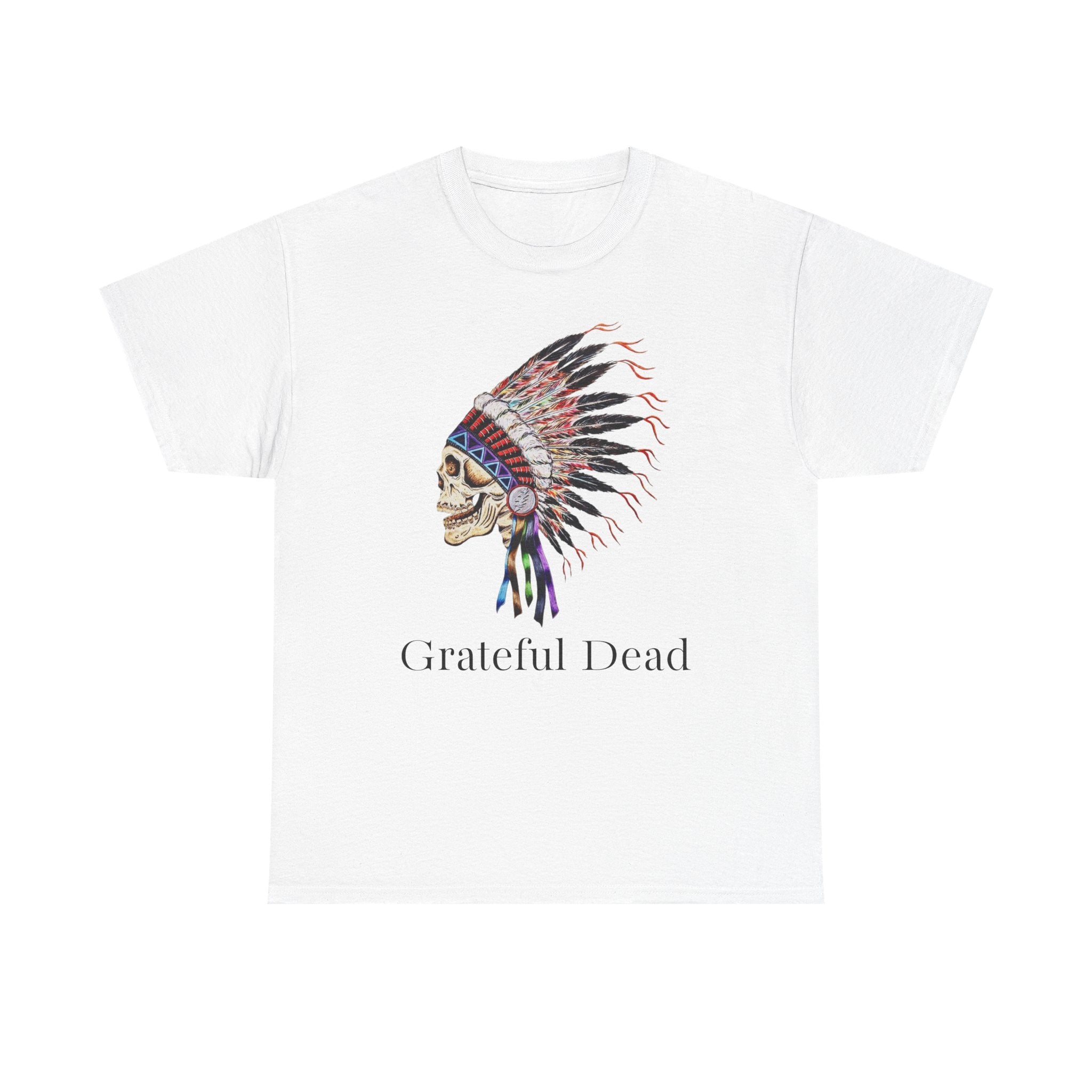 Grateful Dead Skull with Native Headdress T-Shirt | Band Tee