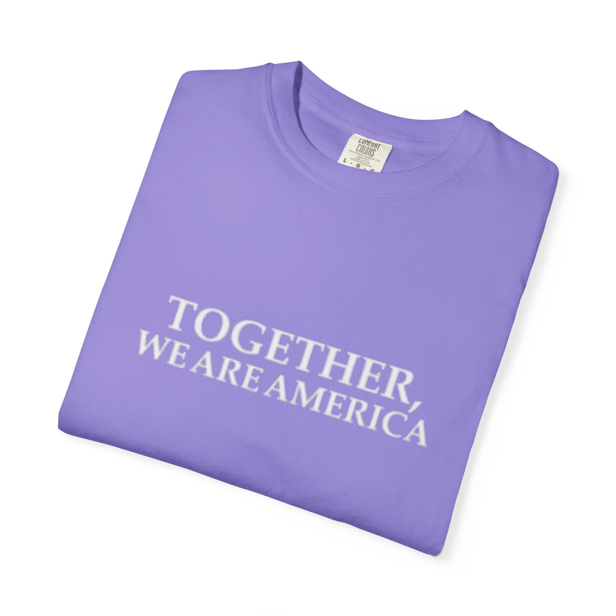 Together We Are America T-shirt | Patriotic Unity Text Tee