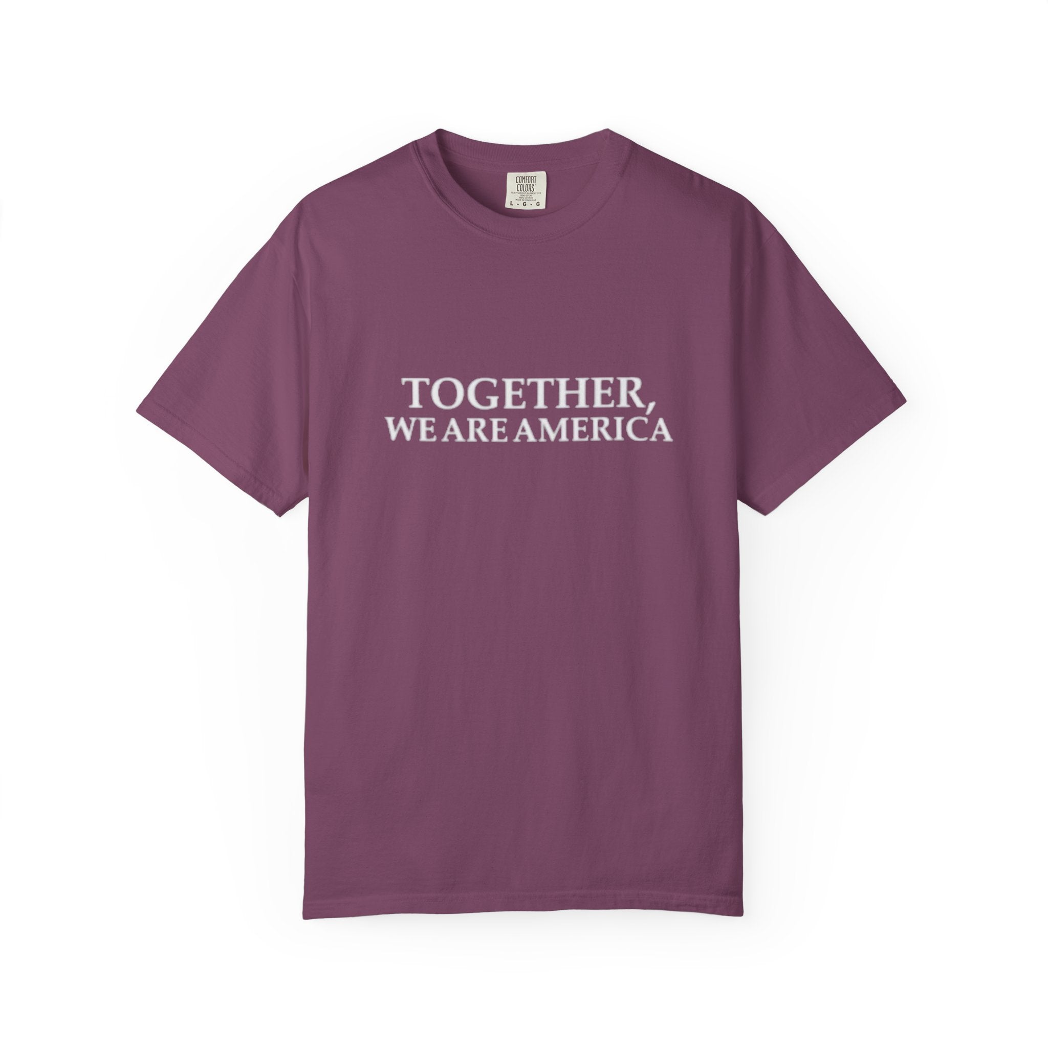 Together We Are America T-shirt | Patriotic Unity Text Tee