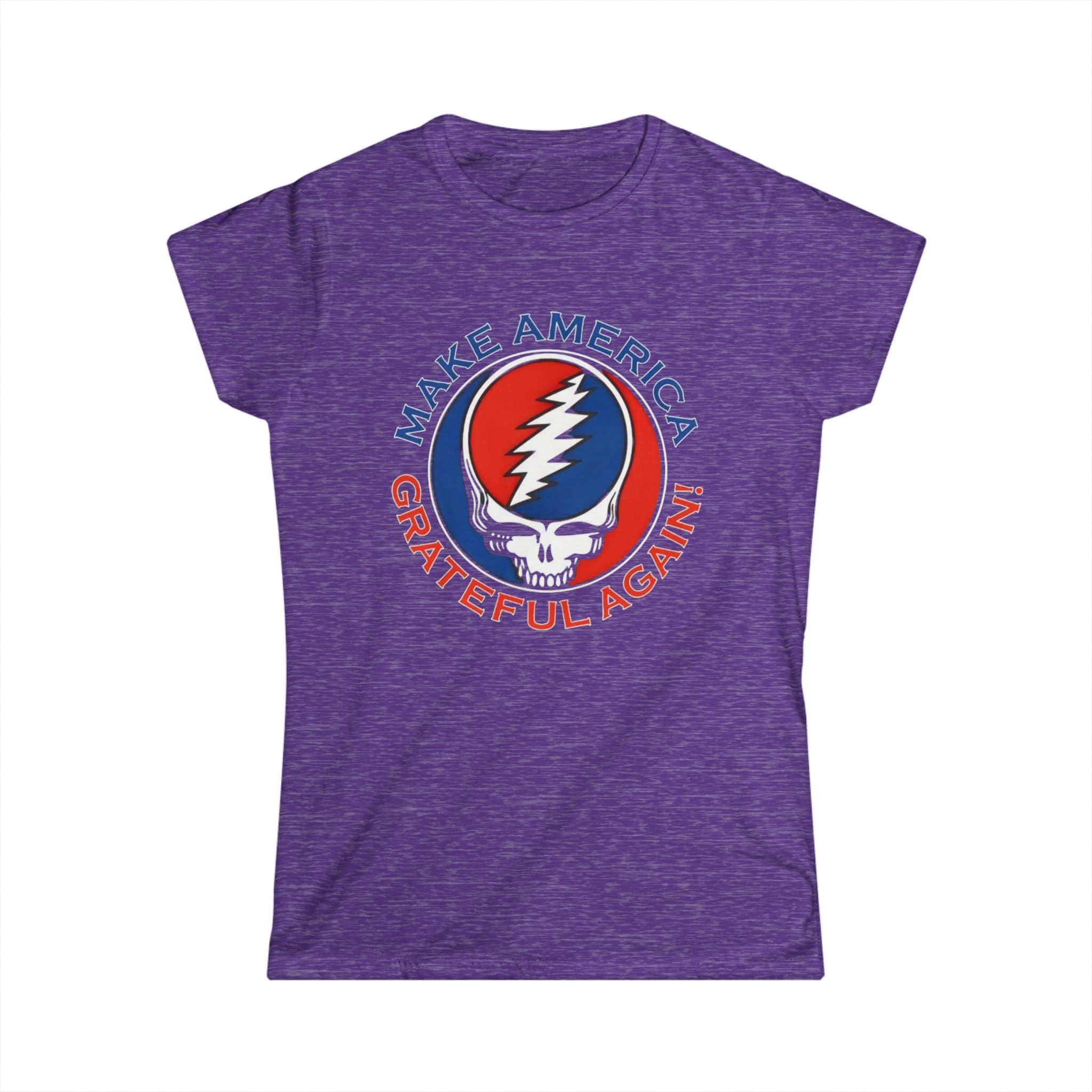 Make America Grateful Again Tee | Grateful Dead Steal Your Face Skull Red Blue