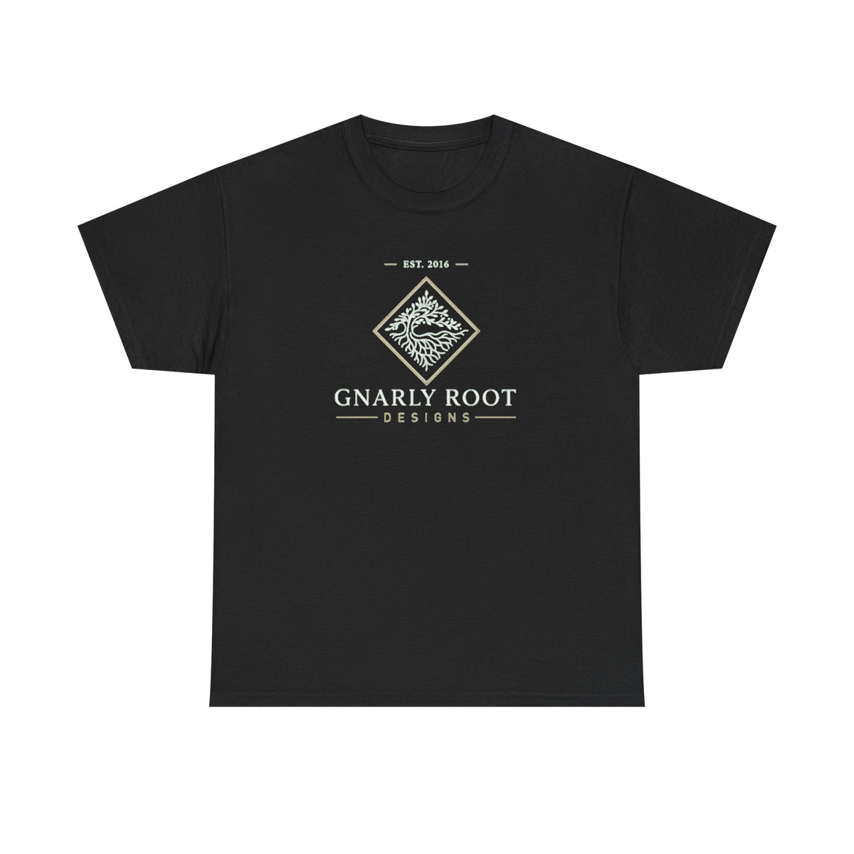 Gnarly Root logo tee | Graphic T-Shirt, botanical root illustration