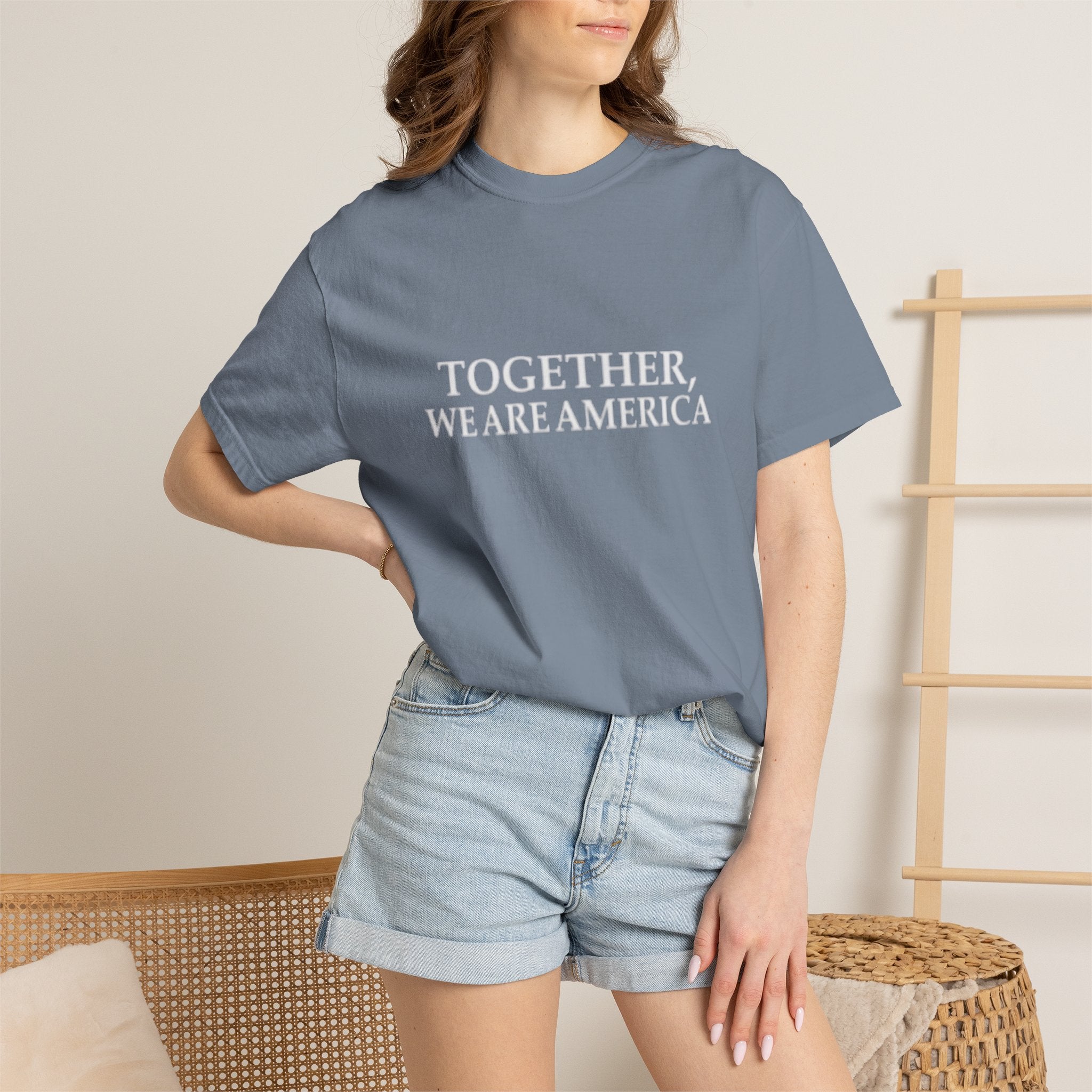 Together We Are America T-shirt | Patriotic Unity Text Tee