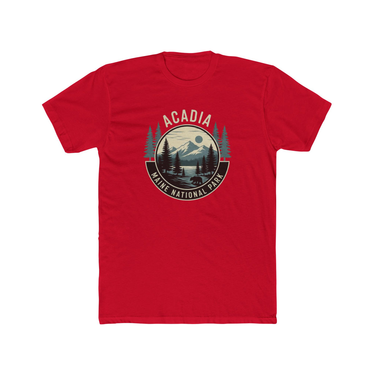 Acadia National Park Maine T-Shirt — Vintage Mountain & Pines Crew Tee