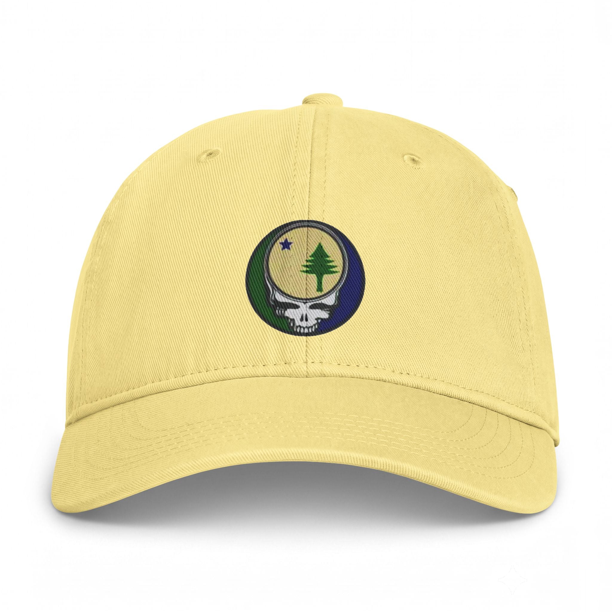 Maine Flag Stealie Cap | Grateful Dead Washed Baseball Hat