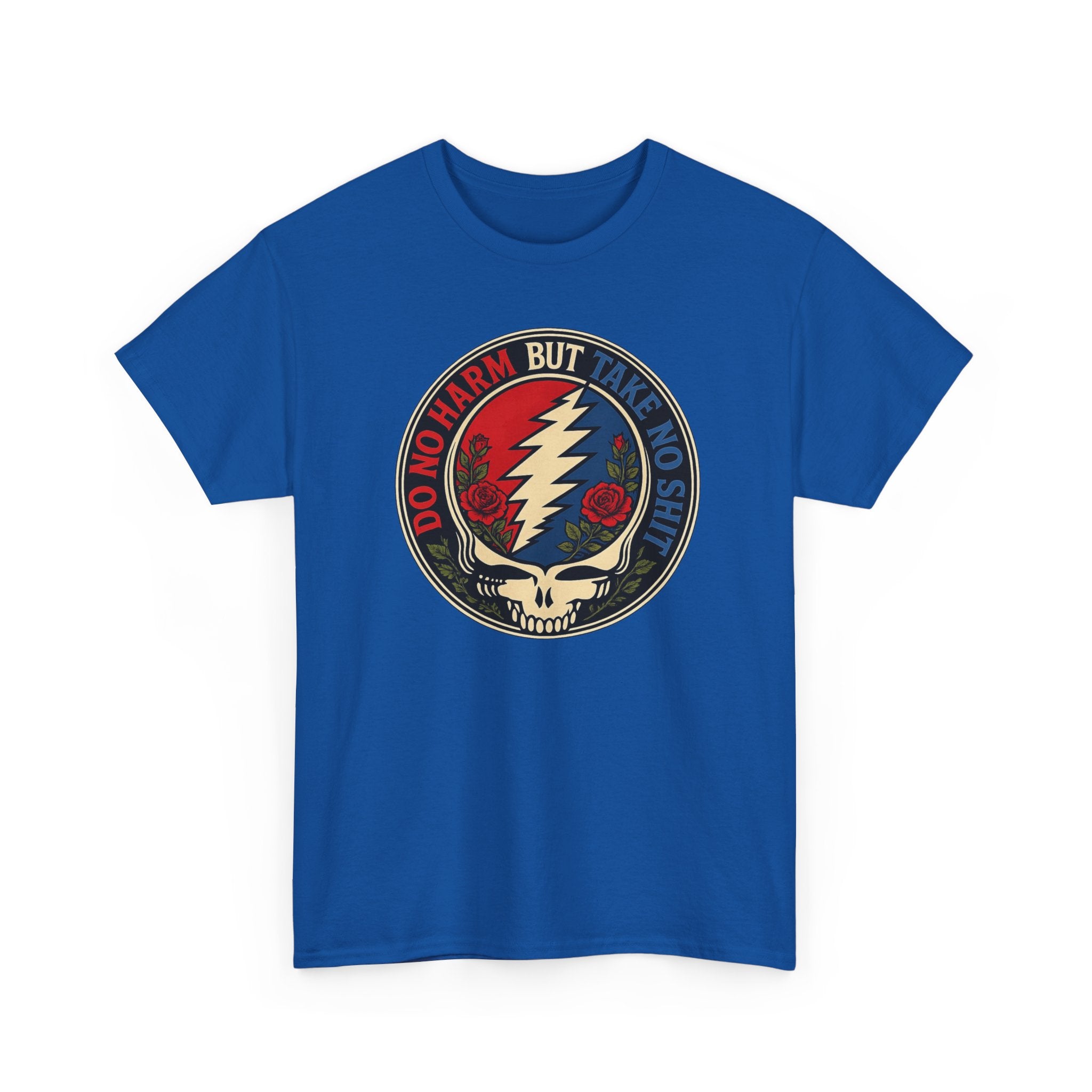 Steal Your Face Skull lightning bolt T-Shirt | Psychedelic band skull tee