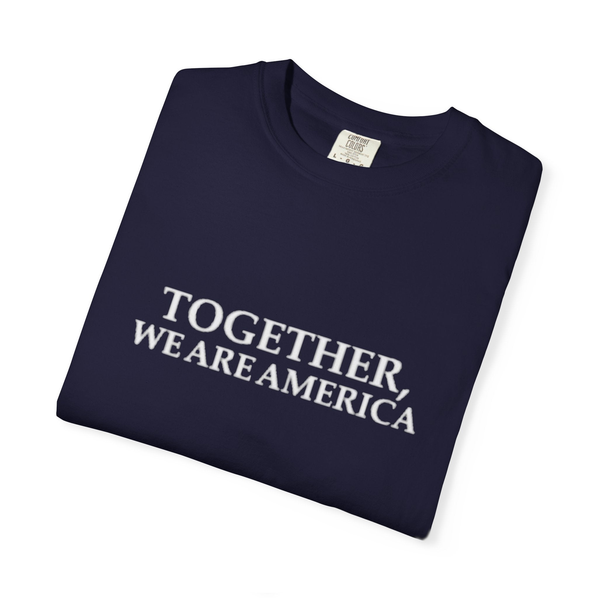 Together We Are America T-shirt | Patriotic Unity Text Tee