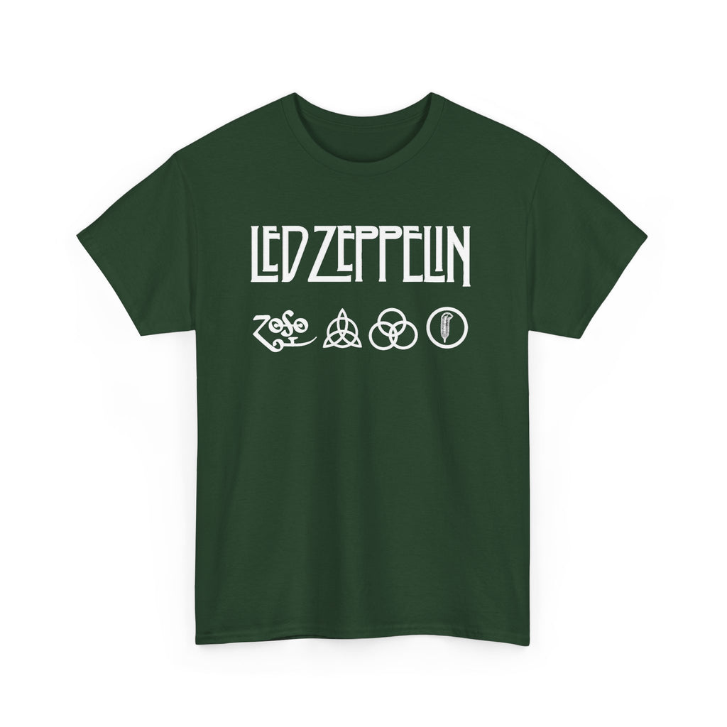 Led Zeppelin Symbols Graphic Tee - Classic Rock Band Logo T-Shirt