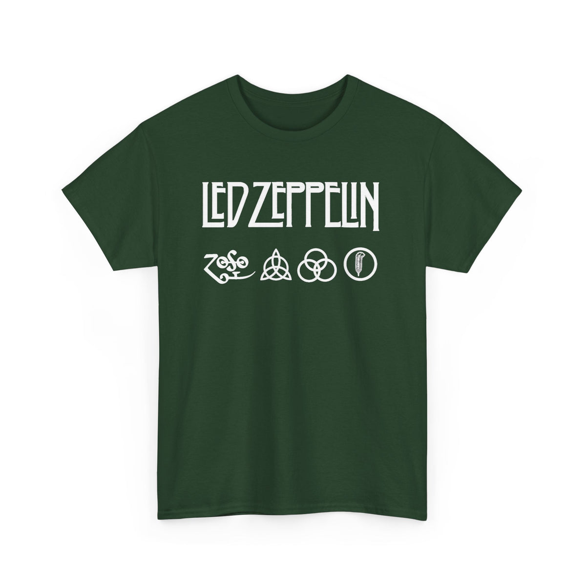 Led Zeppelin Symbols Graphic Tee - Classic Rock Band Logo T-Shirt