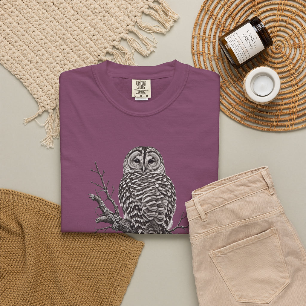 Barred Owl Vintage Bird T-Shirt
