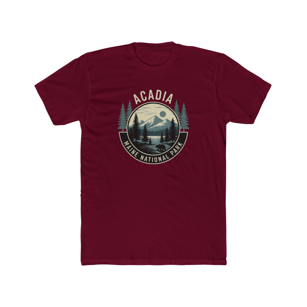 Acadia National Park Maine T-Shirt — Vintage Mountain & Pines Crew Tee