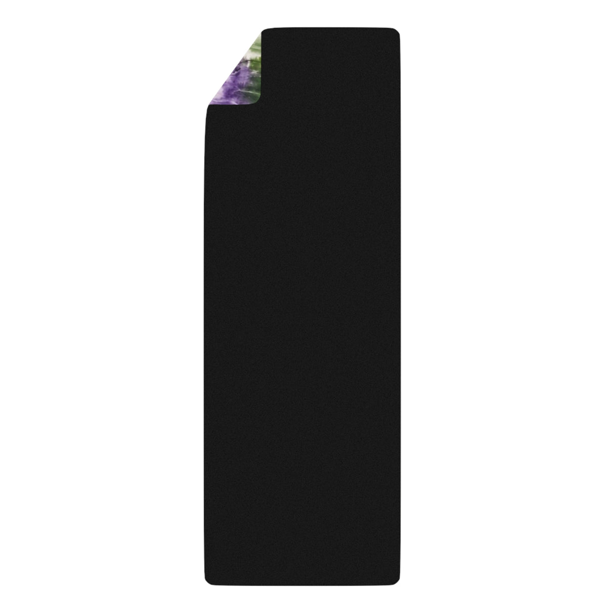 Purple Green Tie Dye Mandala Rubber Yoga Mat