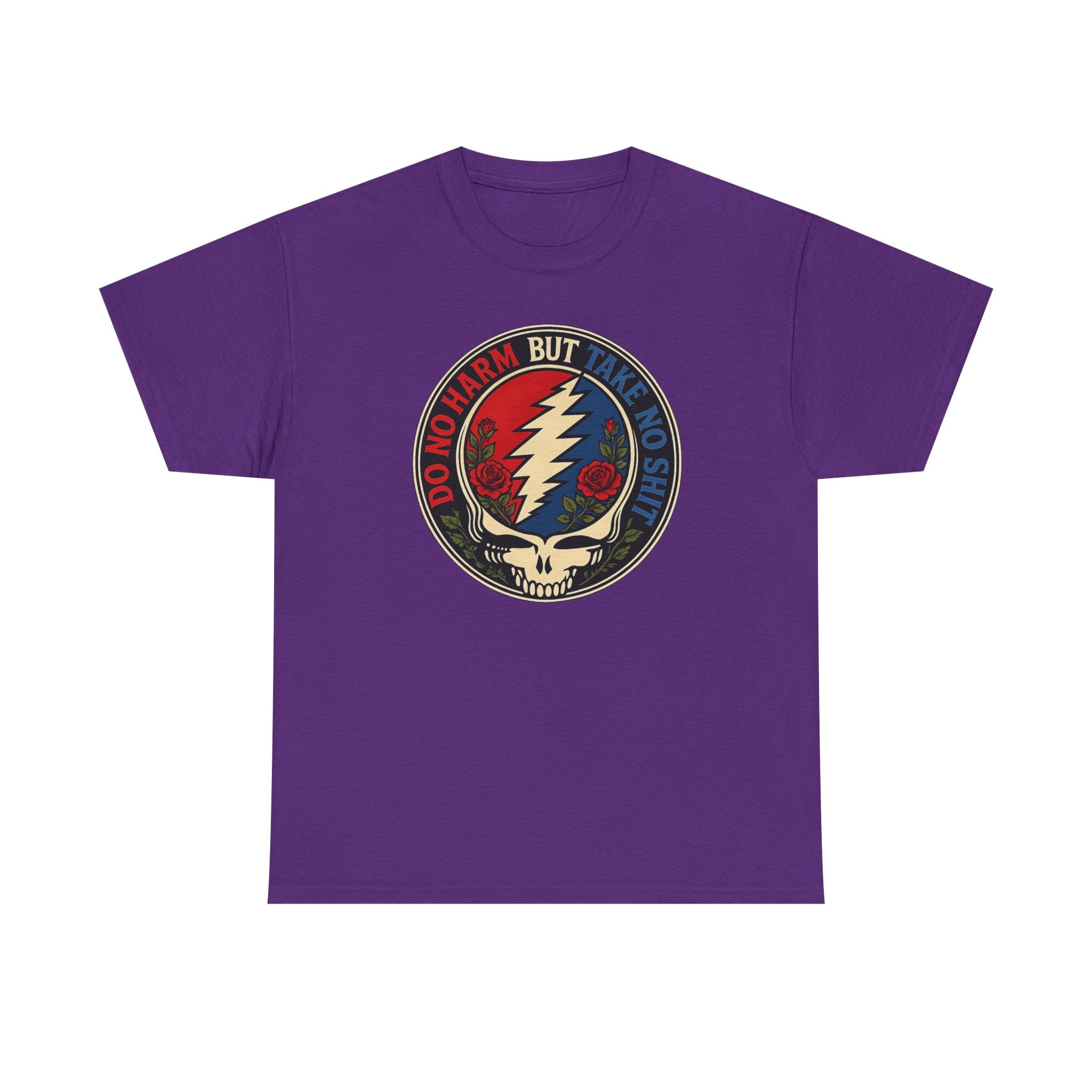 Steal Your Face Skull lightning bolt T-Shirt | Psychedelic band skull tee