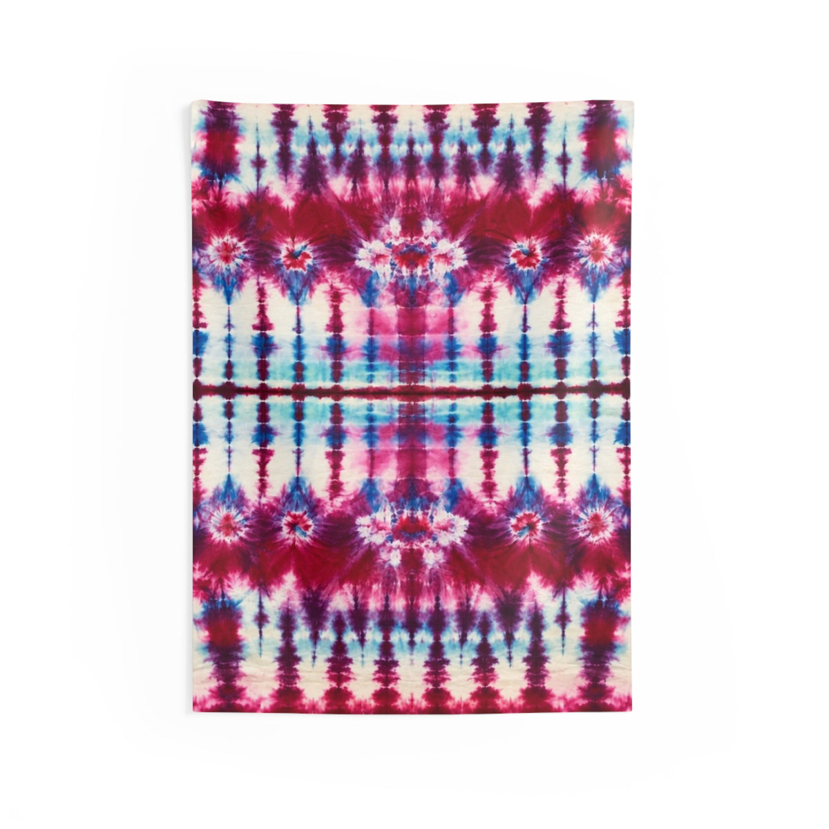 Tie-Dye Boho Wall Tapestry — Pink & Blue Psychedelic Decor