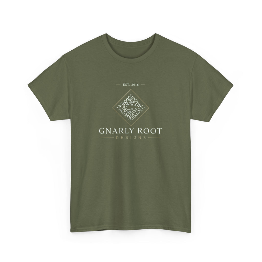Gnarly Root logo tee | Graphic T-Shirt, botanical root illustration