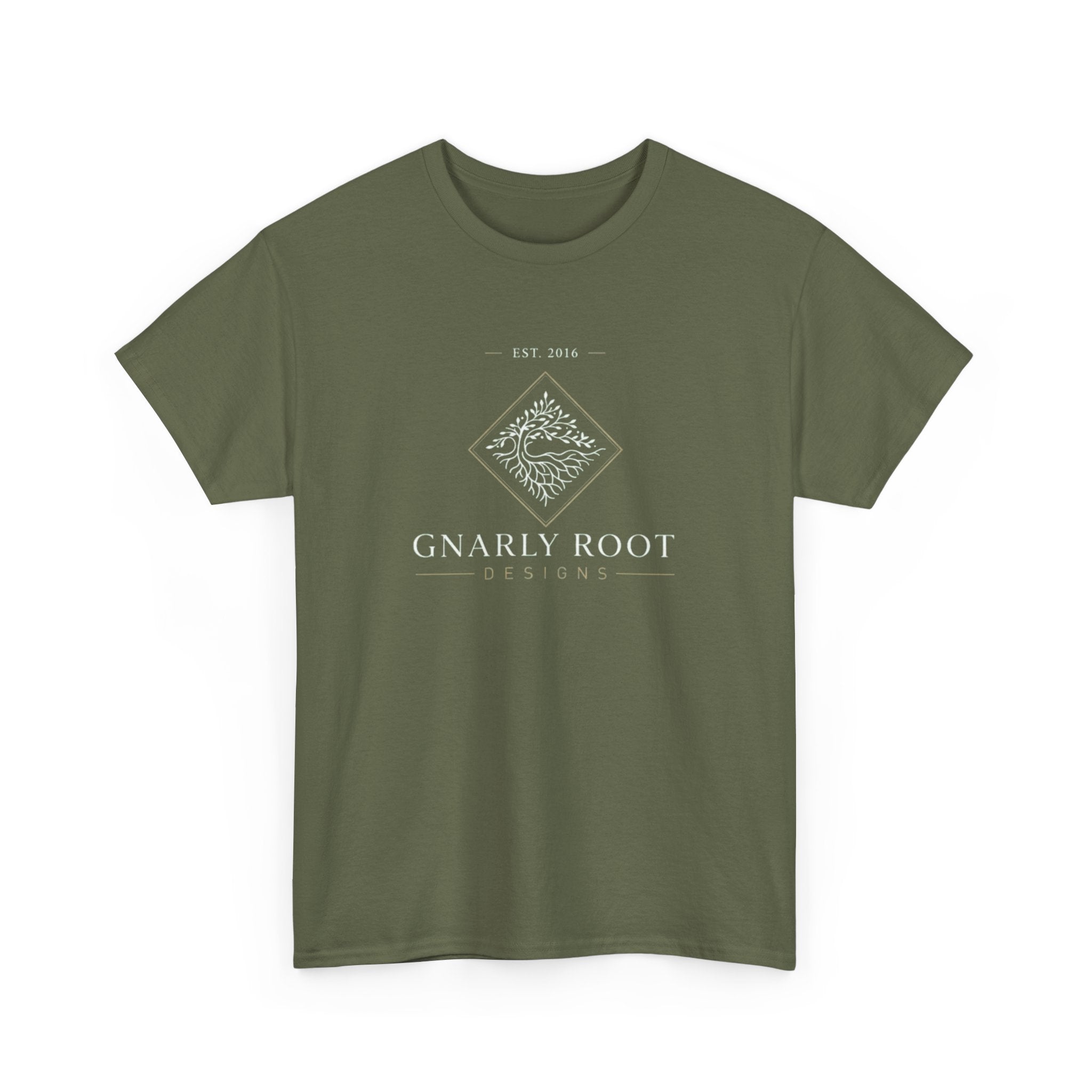 Gnarly Root logo tee | Graphic T-Shirt, botanical root illustration