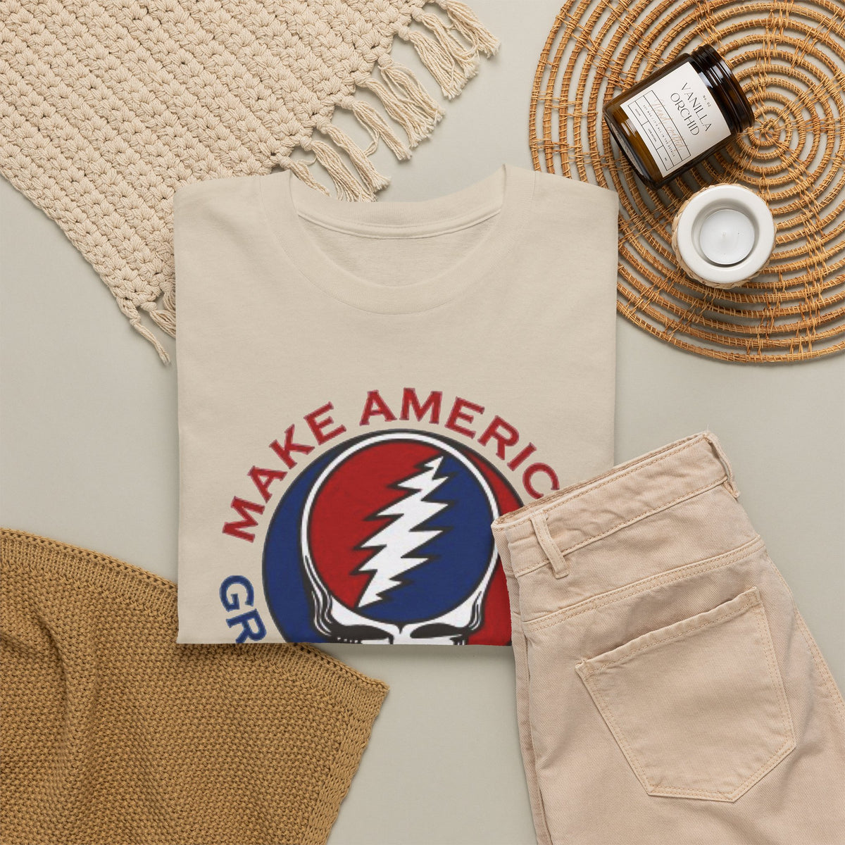 Make America Grateful Again T‑Shirt — Grateful Dead Inspired Patriotic Tee