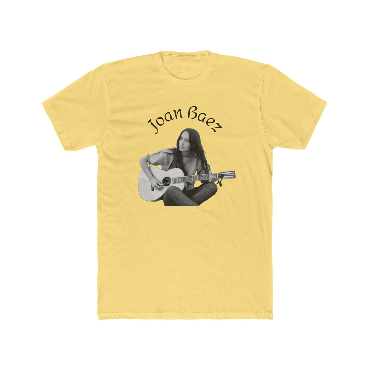 Joan Baez Acoustic Guitar Portrait Tee | Cotton Crew