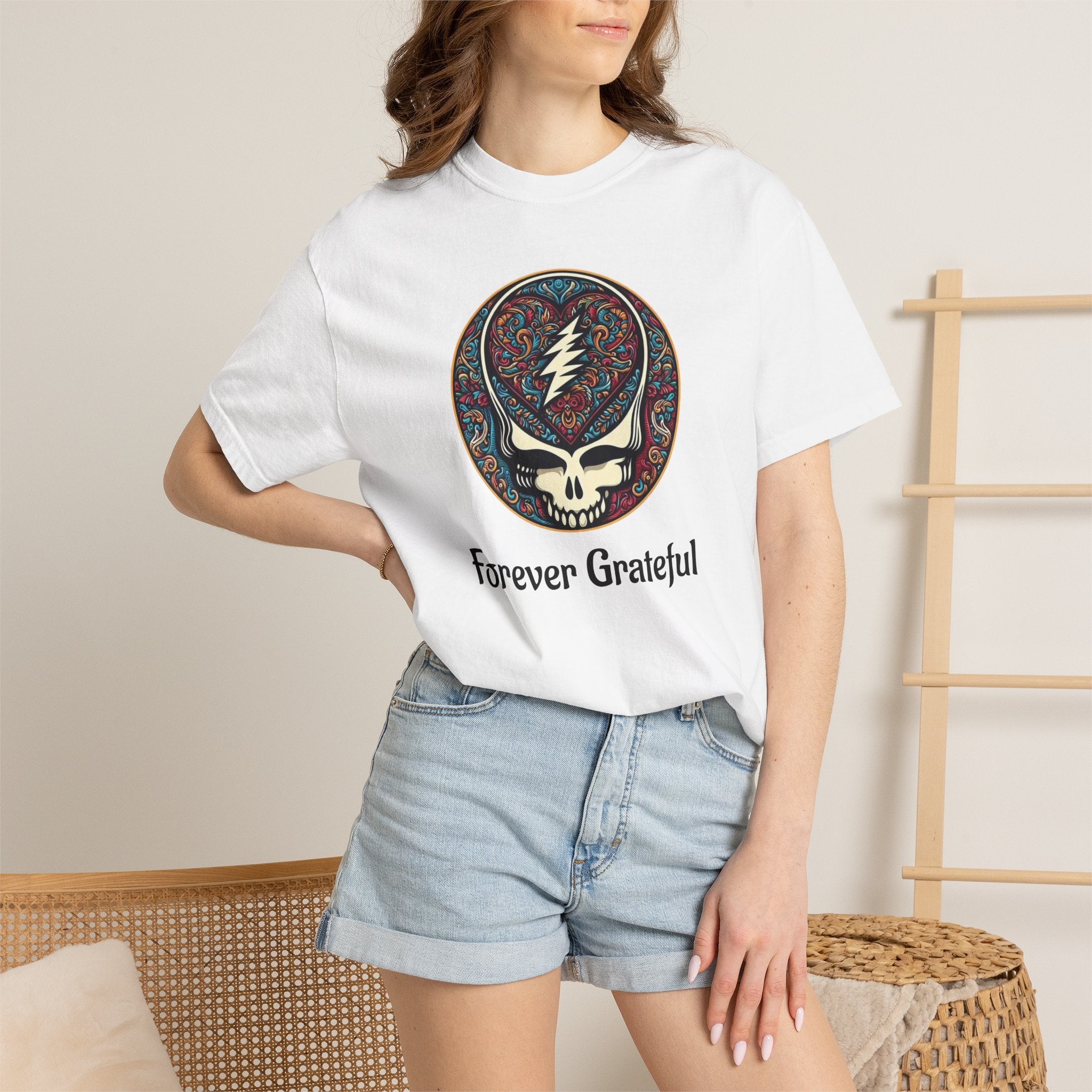 Forever Grateful Steal Your Face T-Shirt | Grateful Dead band tee