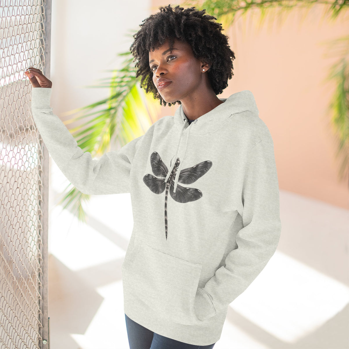 Dragonfly Graphic Fleece Hoodie