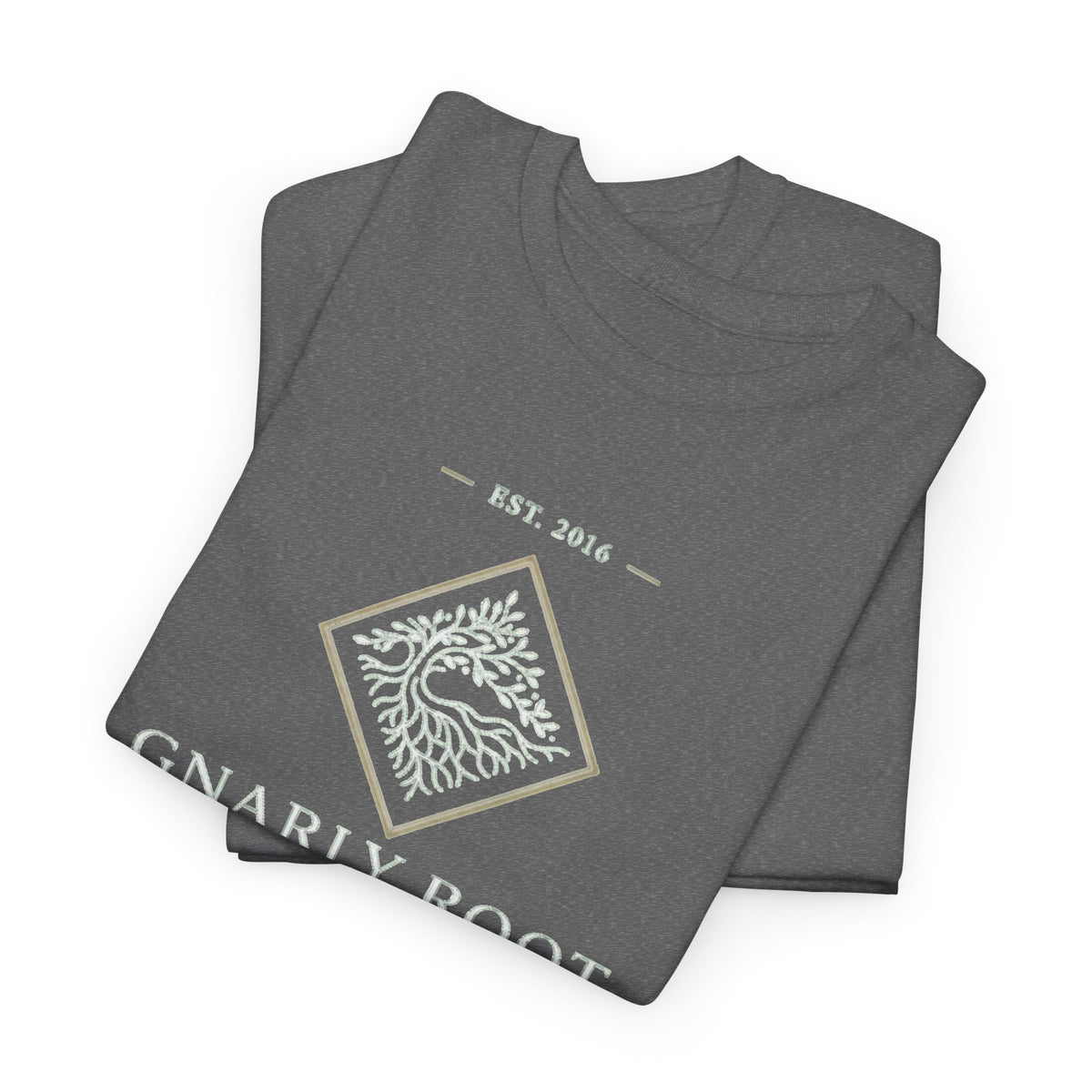 Gnarly Root logo tee | Graphic T-Shirt, botanical root illustration