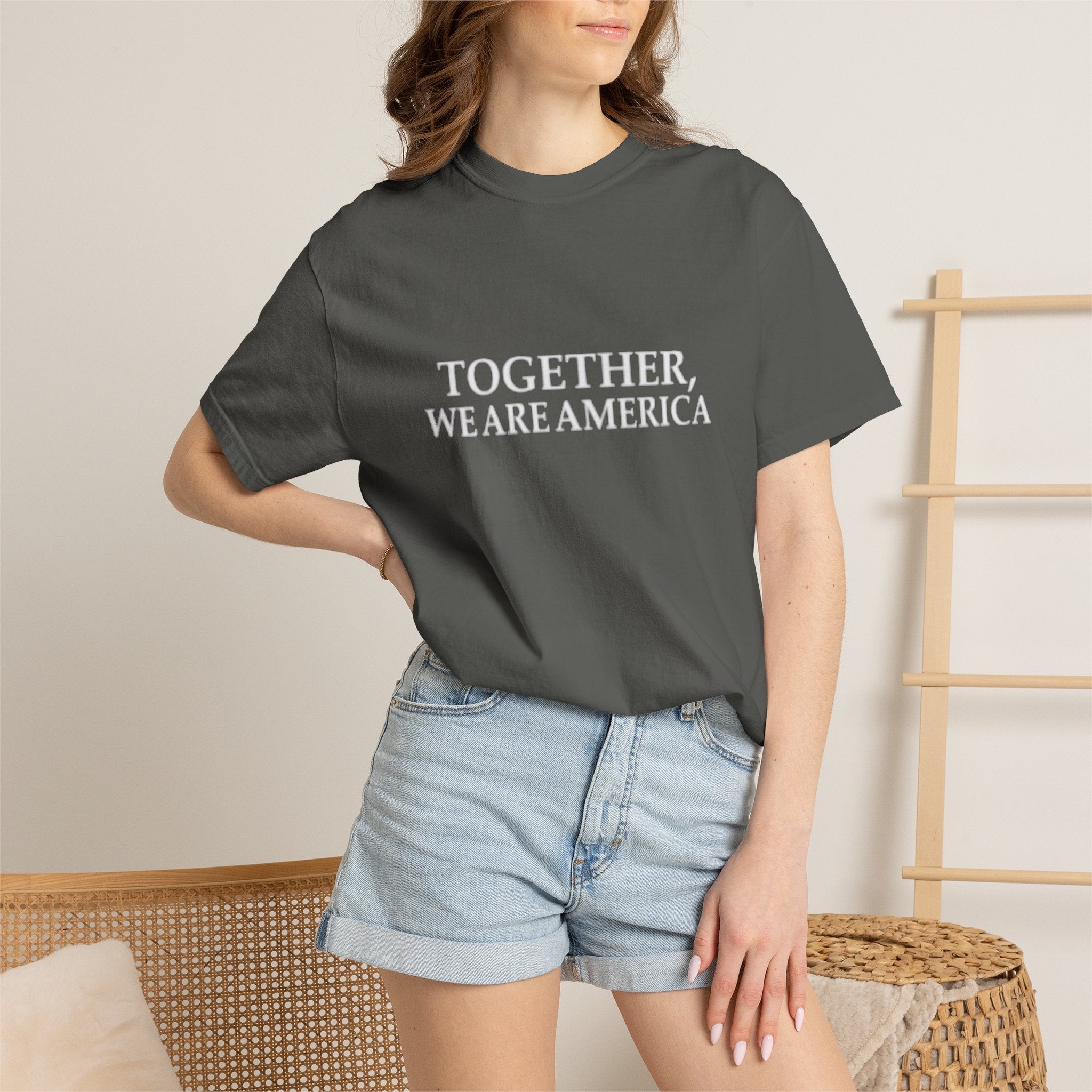 Together We Are America T-shirt | Patriotic Unity Text Tee