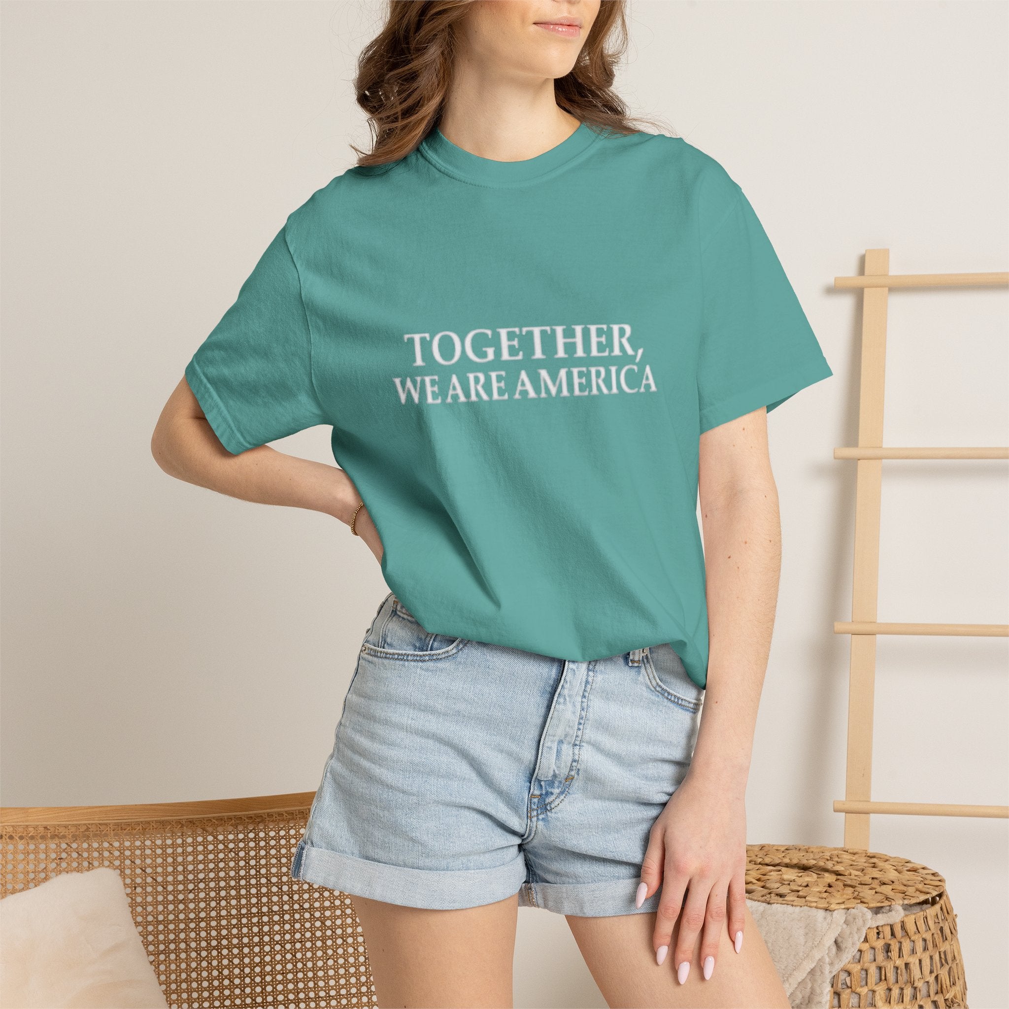 Together We Are America T-shirt | Patriotic Unity Text Tee