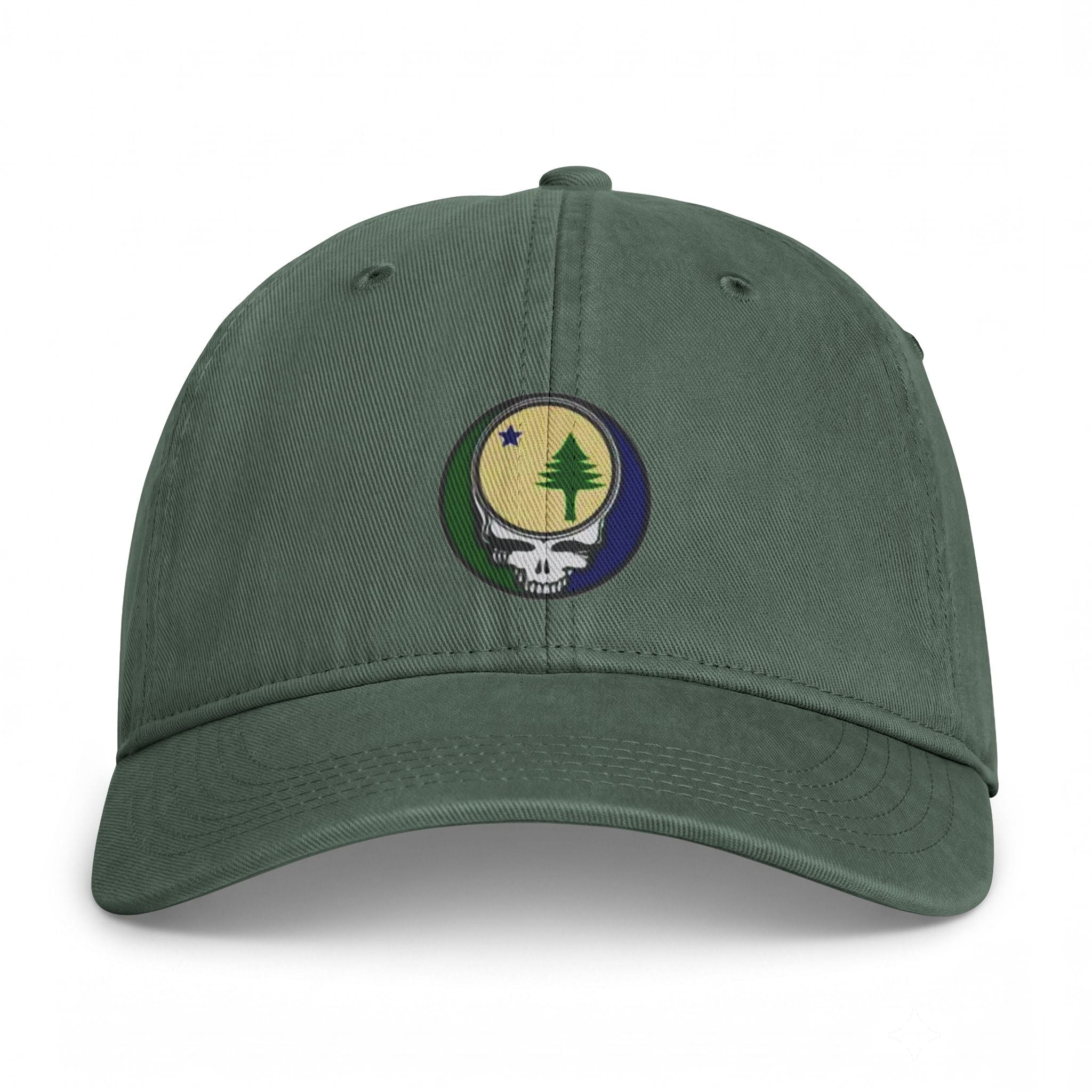 Maine Flag Stealie Cap | Grateful Dead Washed Baseball Hat