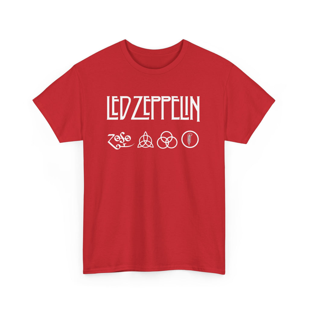 Led Zeppelin Symbols Graphic Tee - Classic Rock Band Logo T-Shirt