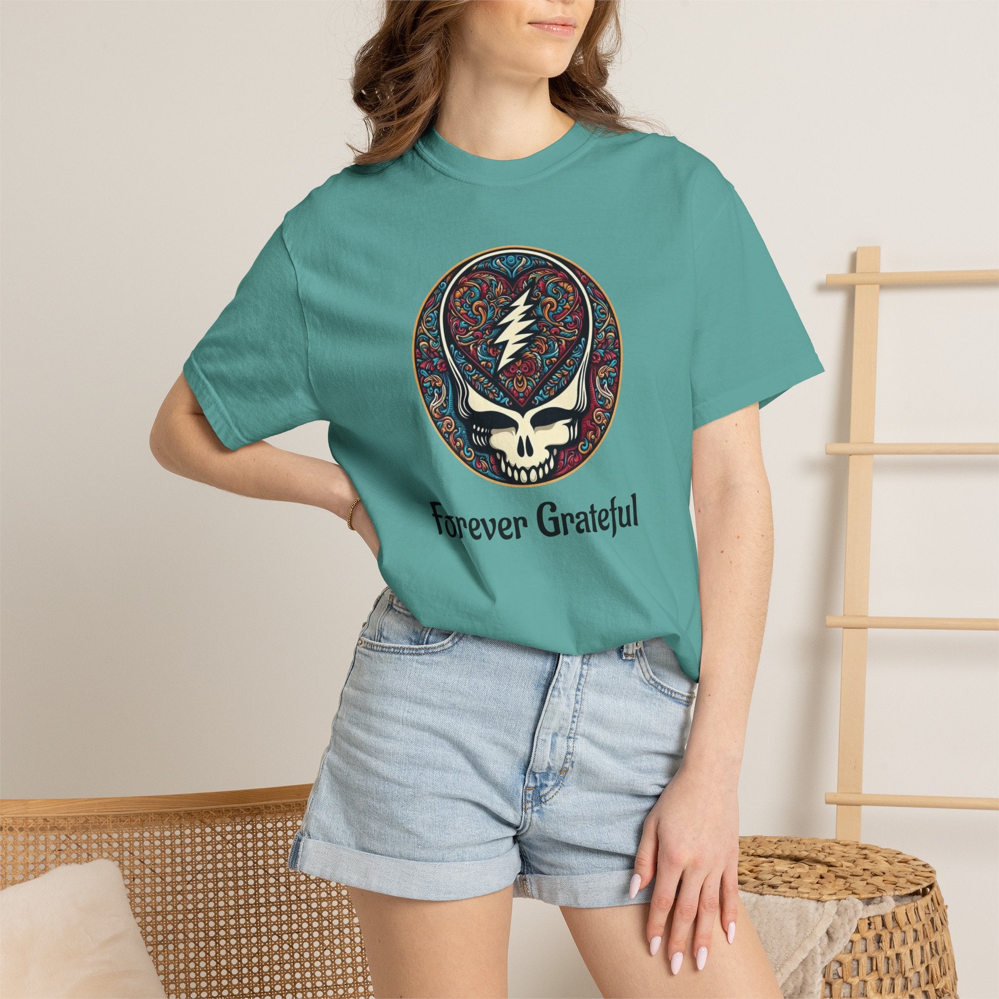 Forever Grateful Steal Your Face T-Shirt | Grateful Dead band tee
