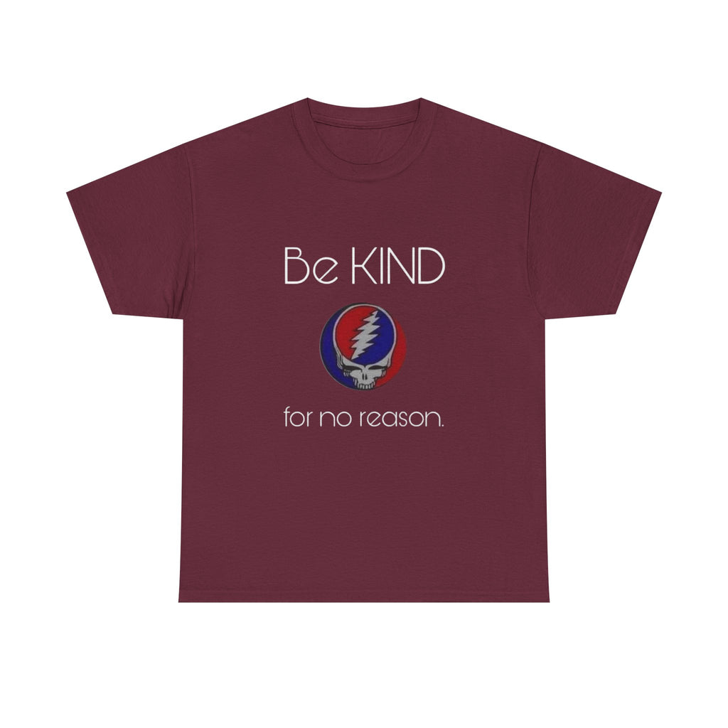 Grateful Dead Be Kind Unisex Heavy Cotton Tee, Steal Your Face Tshirt, Music Fan Gift, Vintage Band Shirt, Hippie Festival Outfit