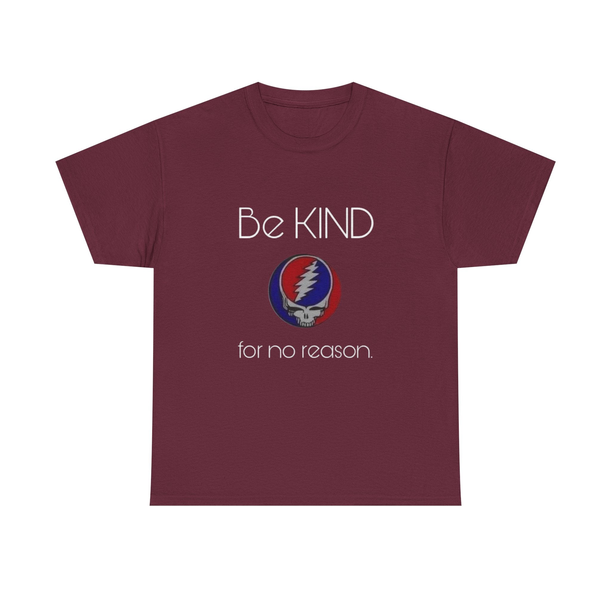 Grateful Dead Be Kind Unisex Heavy Cotton Tee, Steal Your Face Tshirt, Music Fan Gift, Vintage Band Shirt, Hippie Festival Outfit