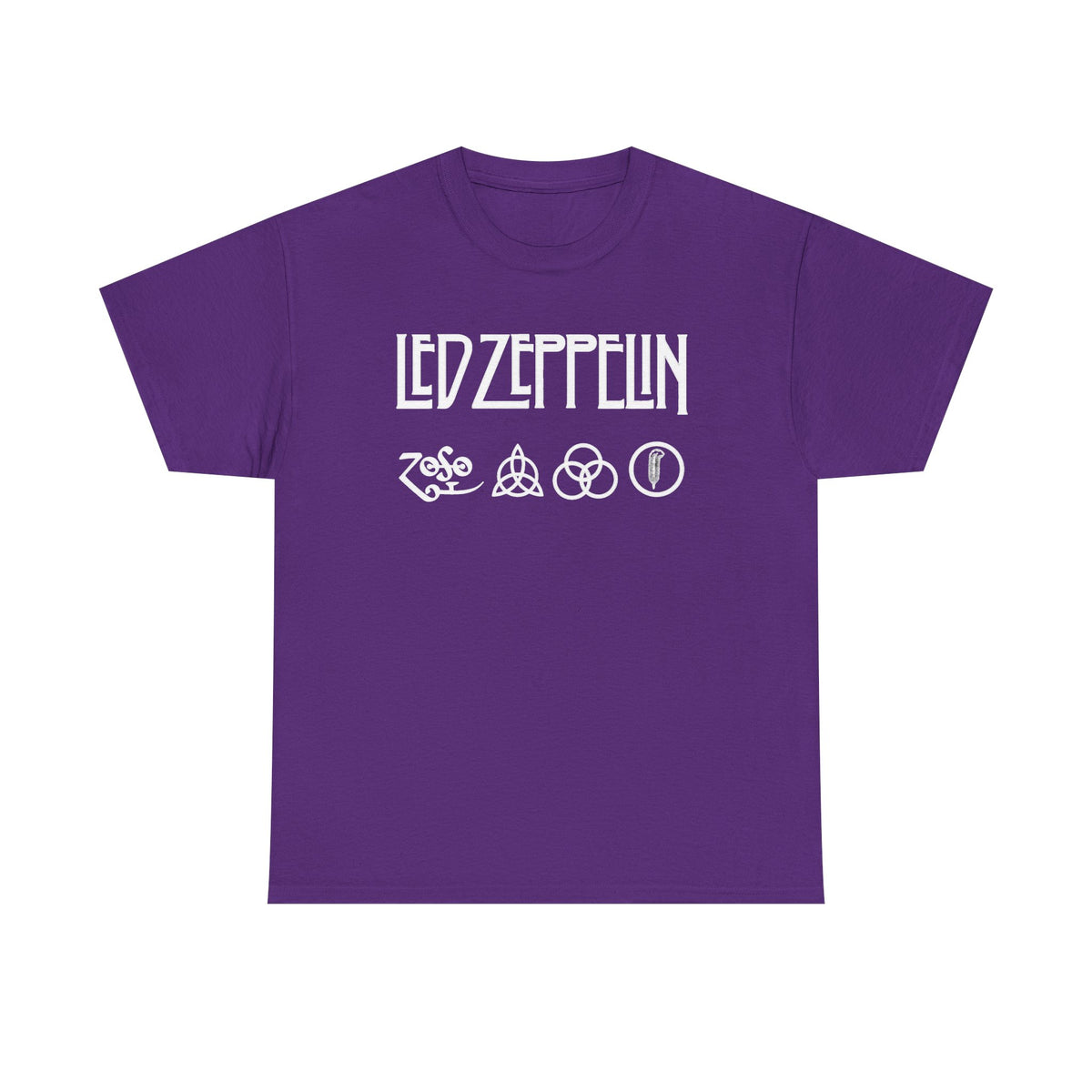 Led Zeppelin Symbols Graphic Tee - Classic Rock Band Logo T-Shirt
