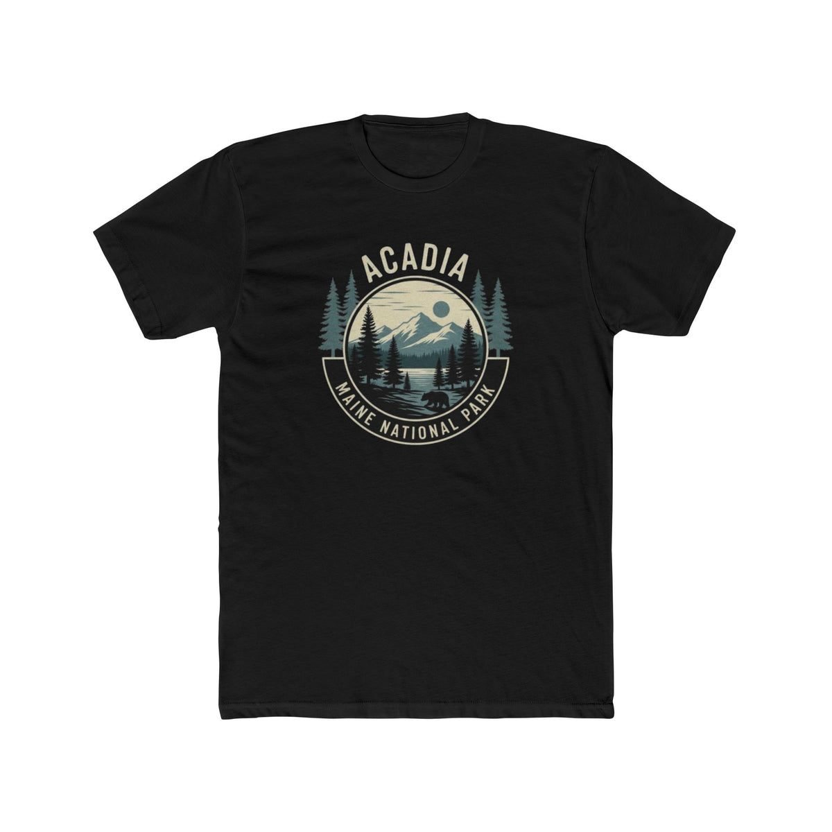 Acadia National Park Maine T-Shirt — Vintage Mountain & Pines Crew Tee