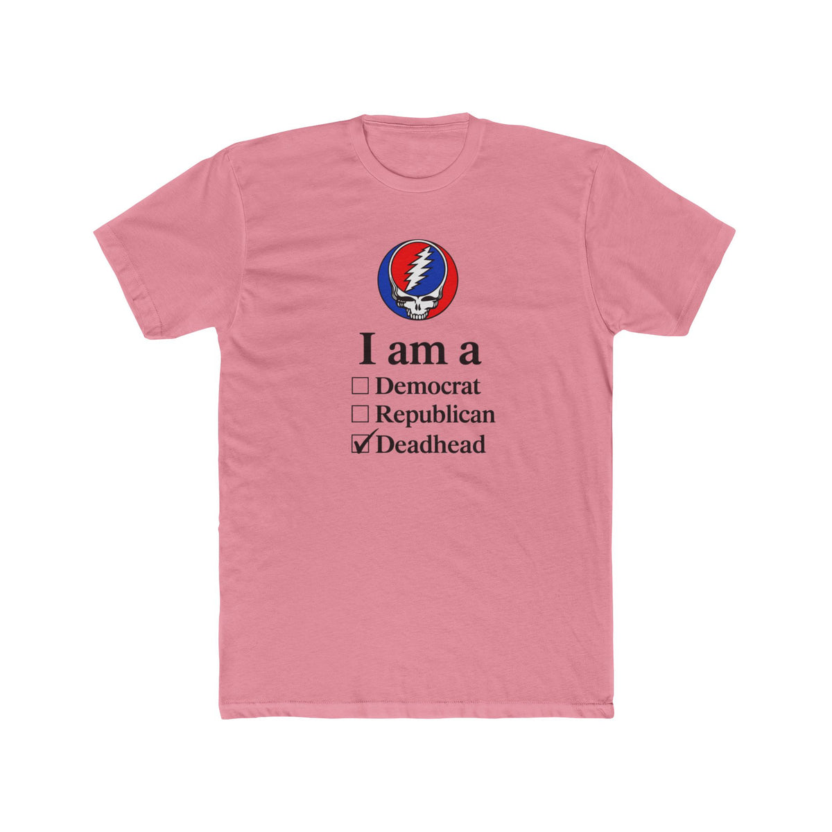Deadhead Checkbox I am a Deadhead T-Shirt | Grateful Dead Steal Your Face Tee