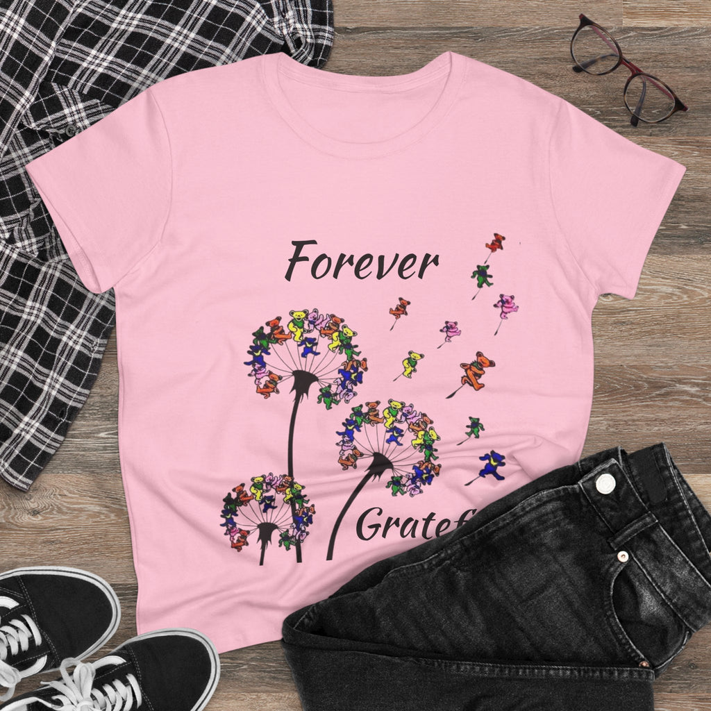 Forever Grateful Dandelion Tee | Grateful Dead Dancing Bears T-Shirt