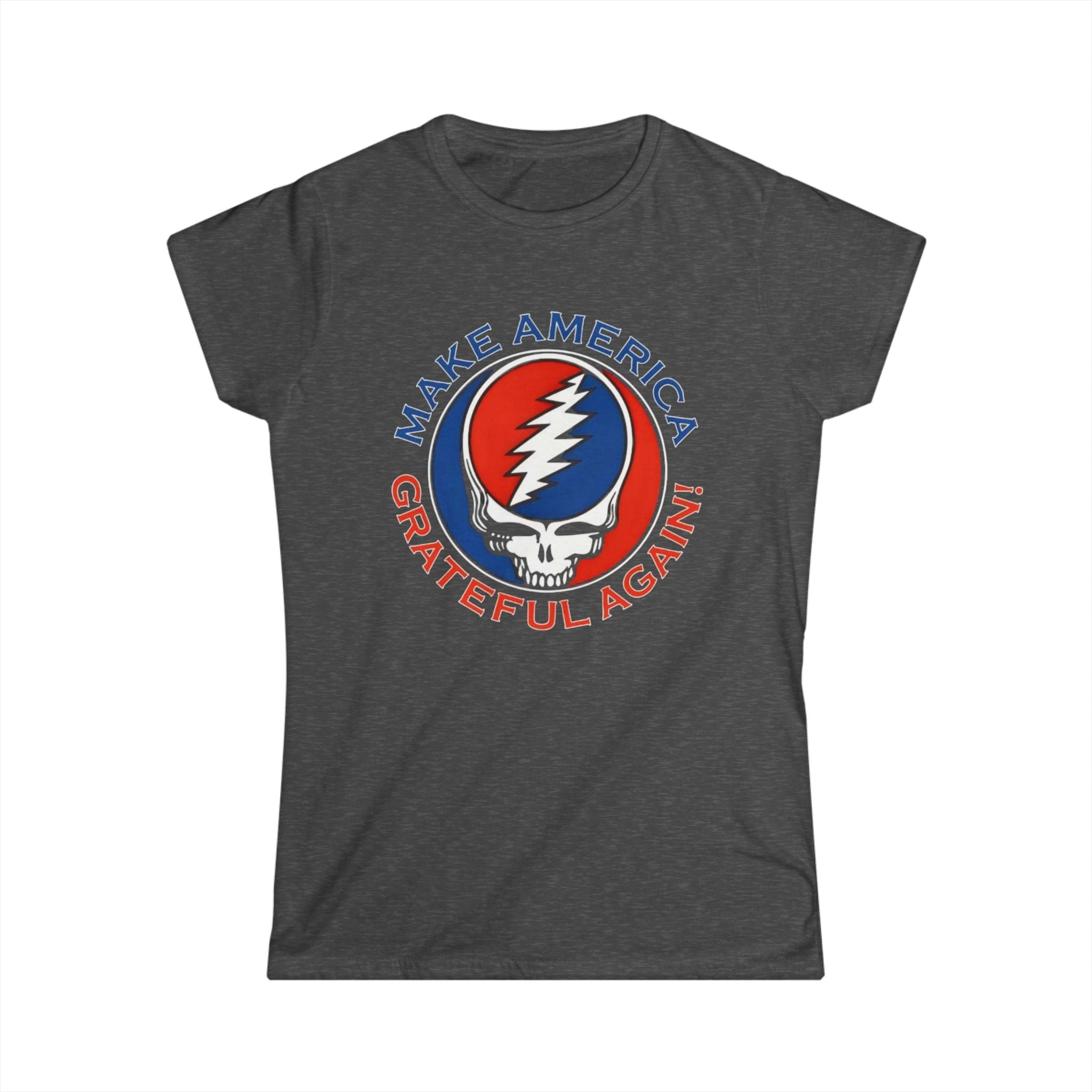 Make America Grateful Again Tee | Grateful Dead Steal Your Face Skull Red Blue