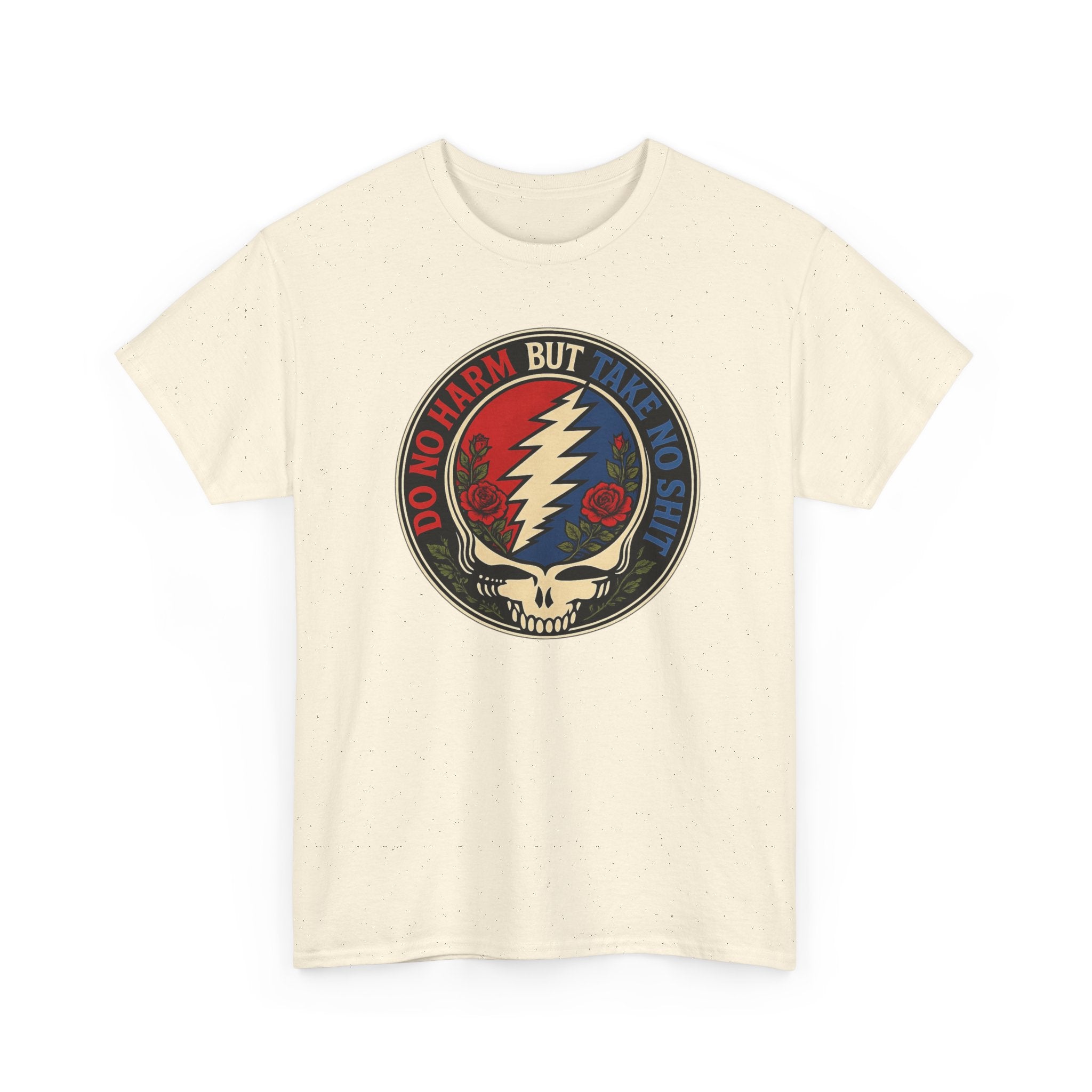 Steal Your Face Skull lightning bolt T-Shirt | Psychedelic band skull tee
