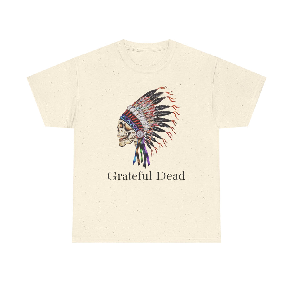 Grateful Dead Skull with Native Headdress T-Shirt | Band Tee