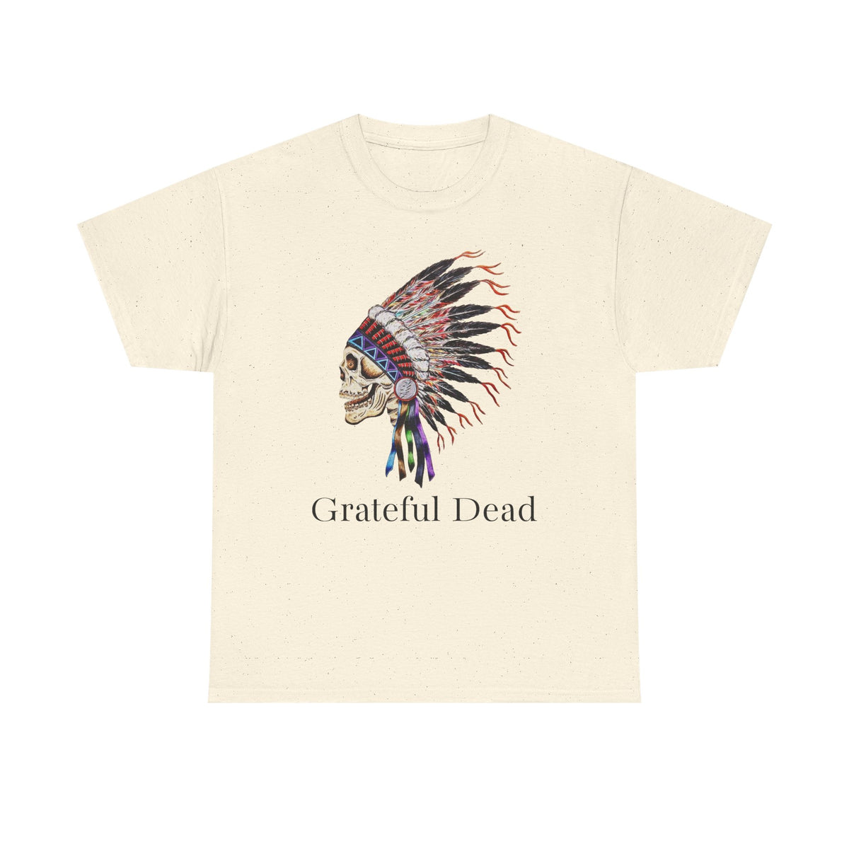Grateful Dead Skull with Native Headdress T-Shirt | Band Tee