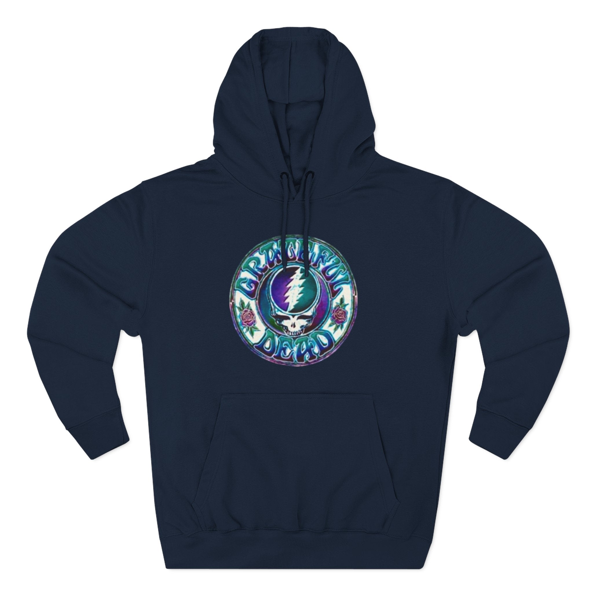 Grateful Dead Steal Your Face skull hoodie | Three-Panel Fleece Hoodie