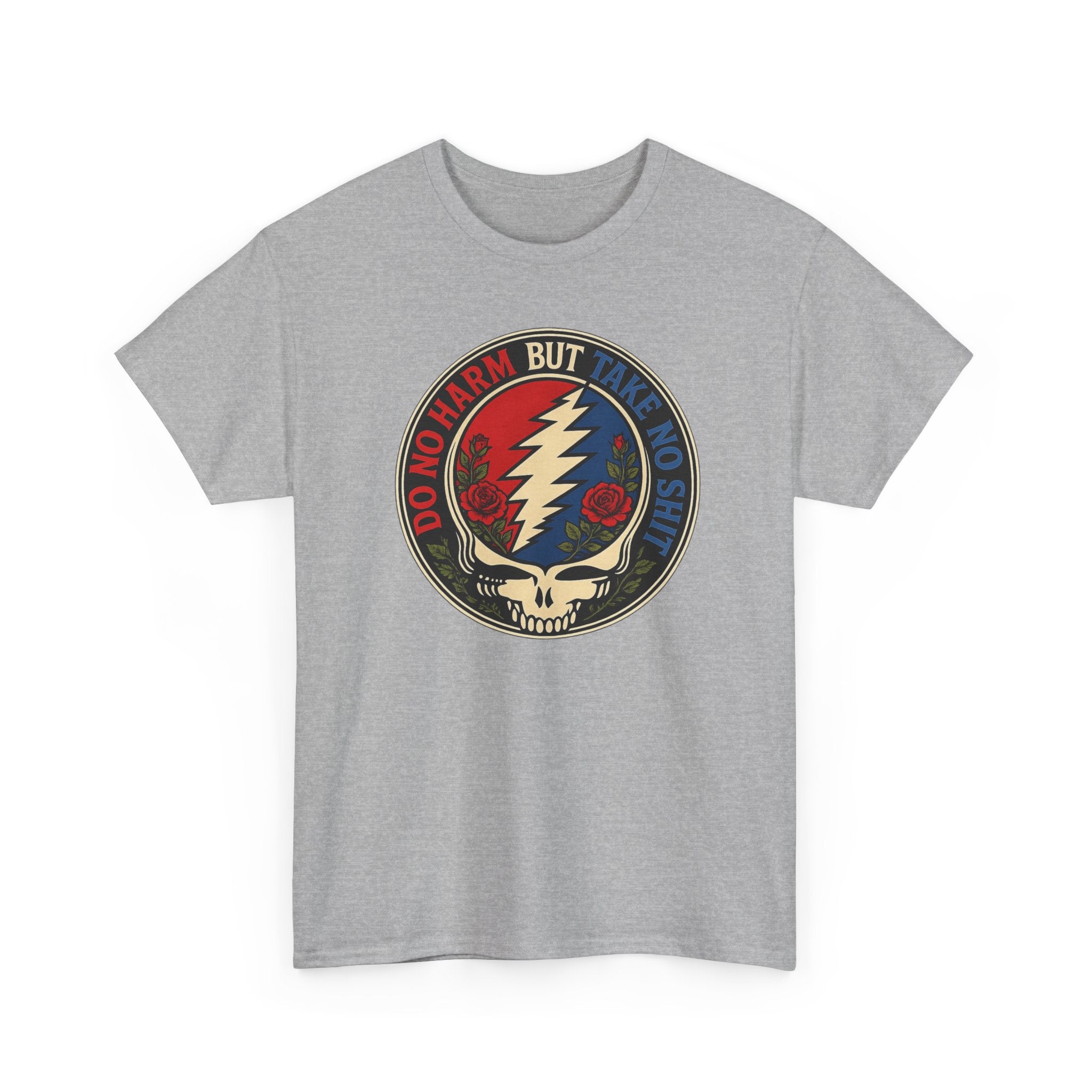 Steal Your Face Skull lightning bolt T-Shirt | Psychedelic band skull tee