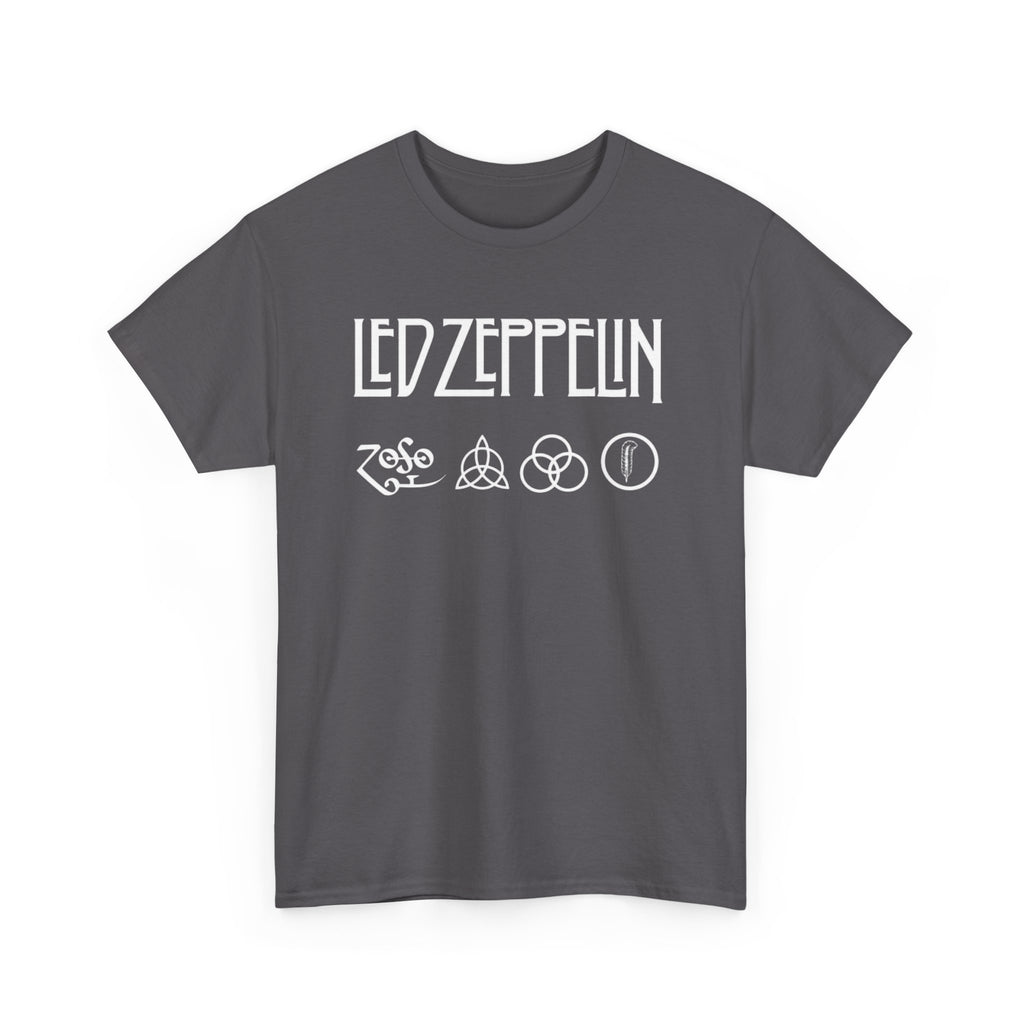 Led Zeppelin Symbols Graphic Tee - Classic Rock Band Logo T-Shirt